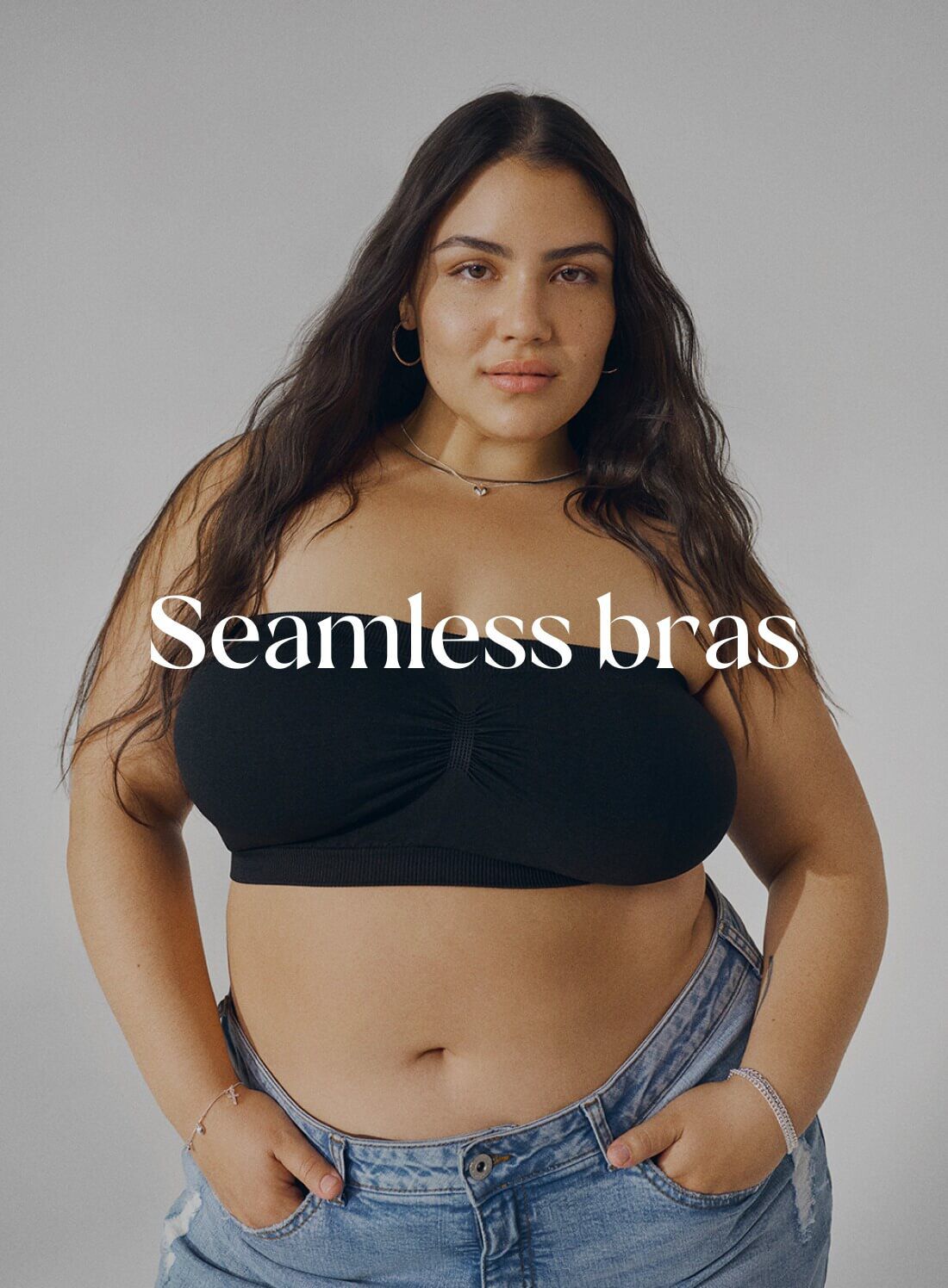 Women's plus size Seamless bras - Size 85E-115H - Zizzi