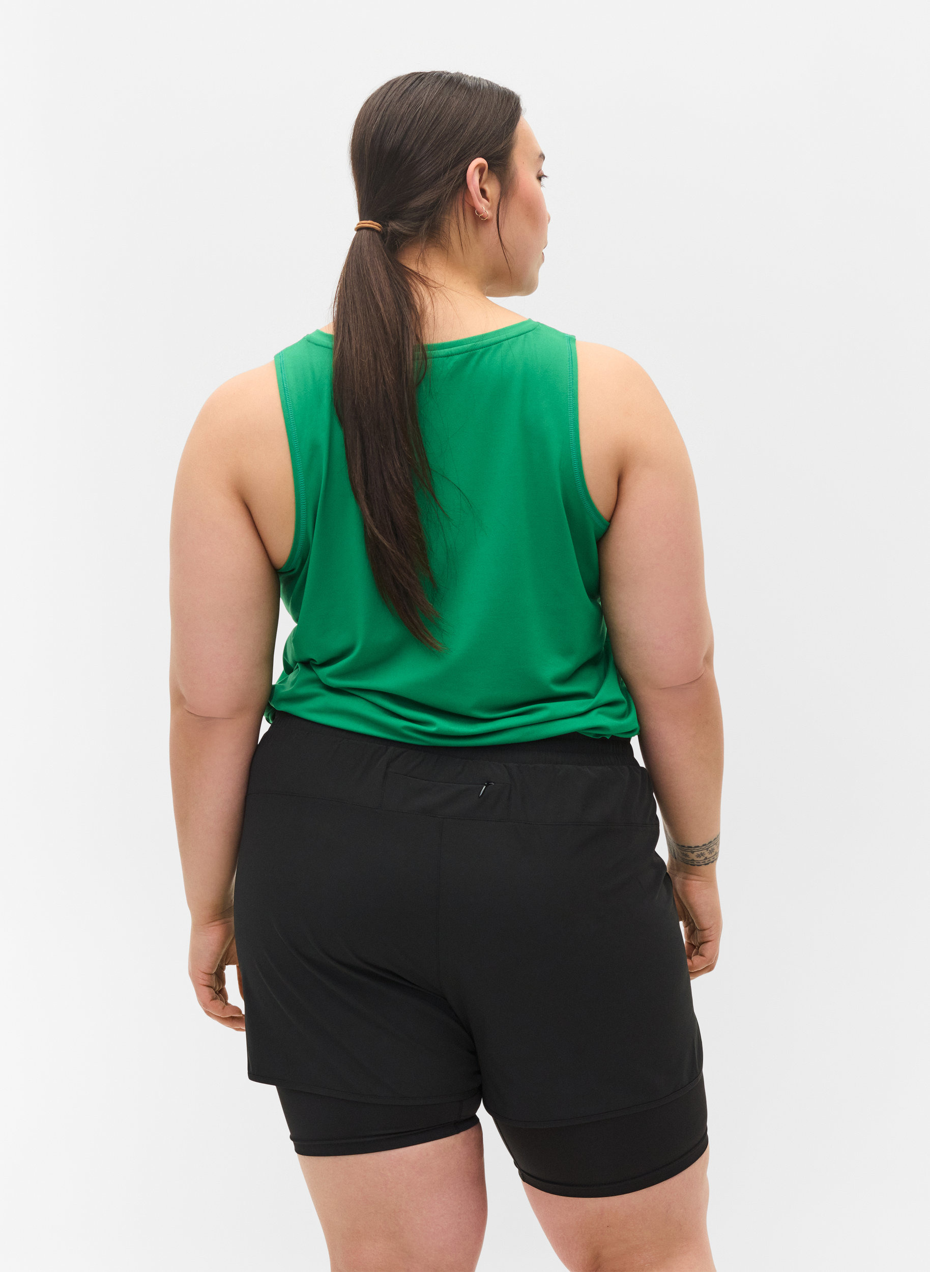 Workout shorts with lining - Black - Sz 
