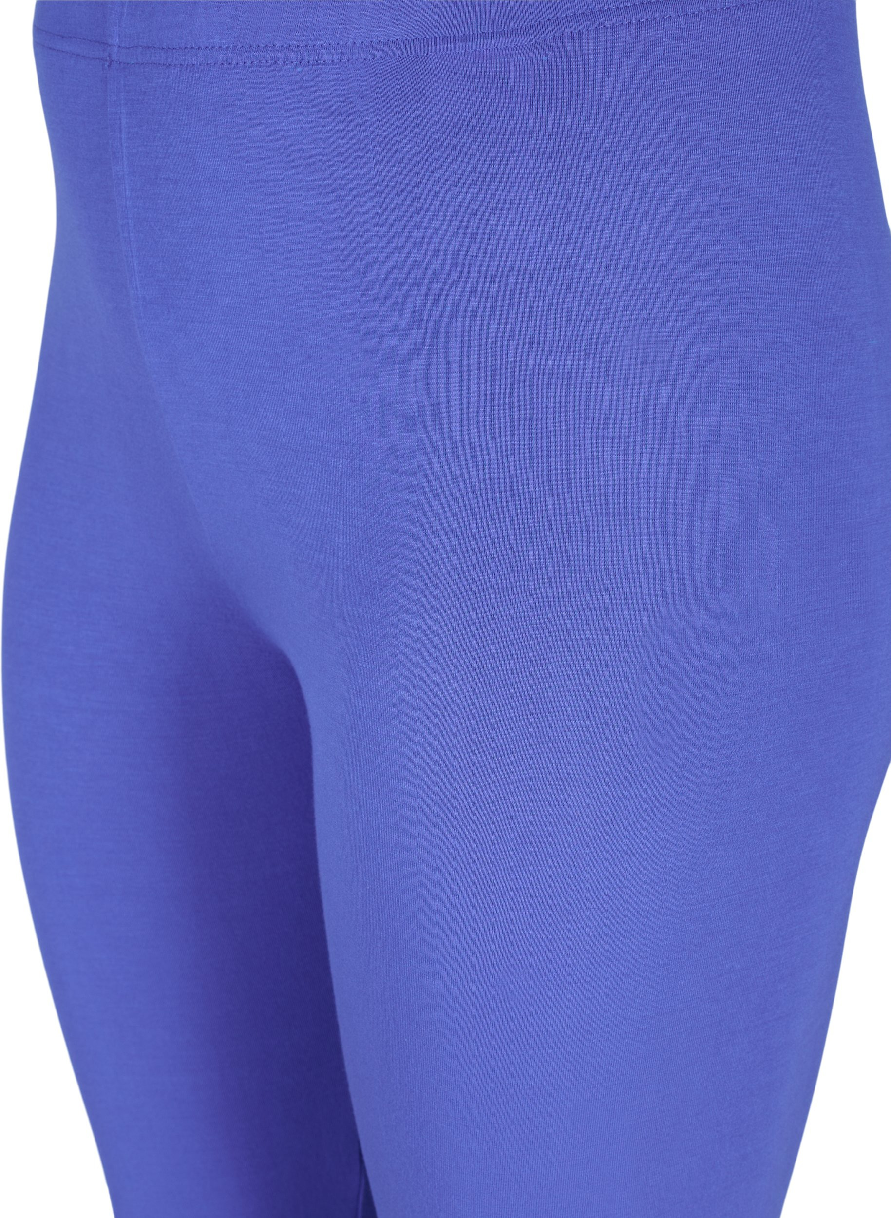 3/4 length basic leggings, Dazzling Blue, Packshot image number 2