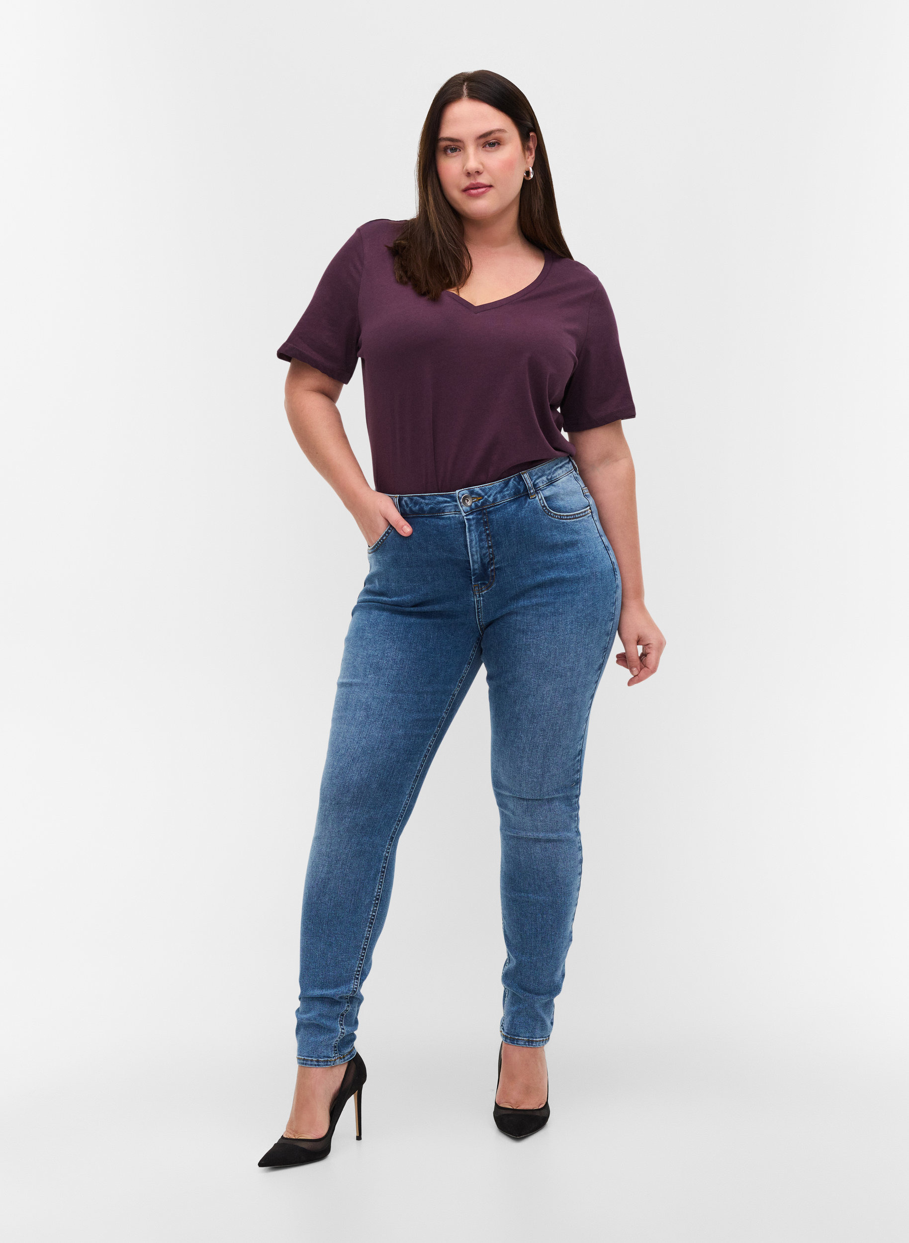 Super slim Amy jeans in cotton mixture 