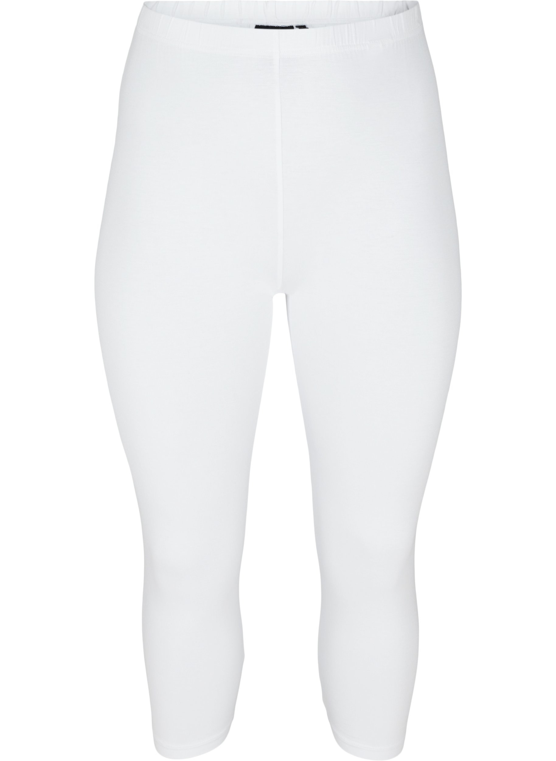 3/4 length basic leggings, Bright White, Packshot image number 0