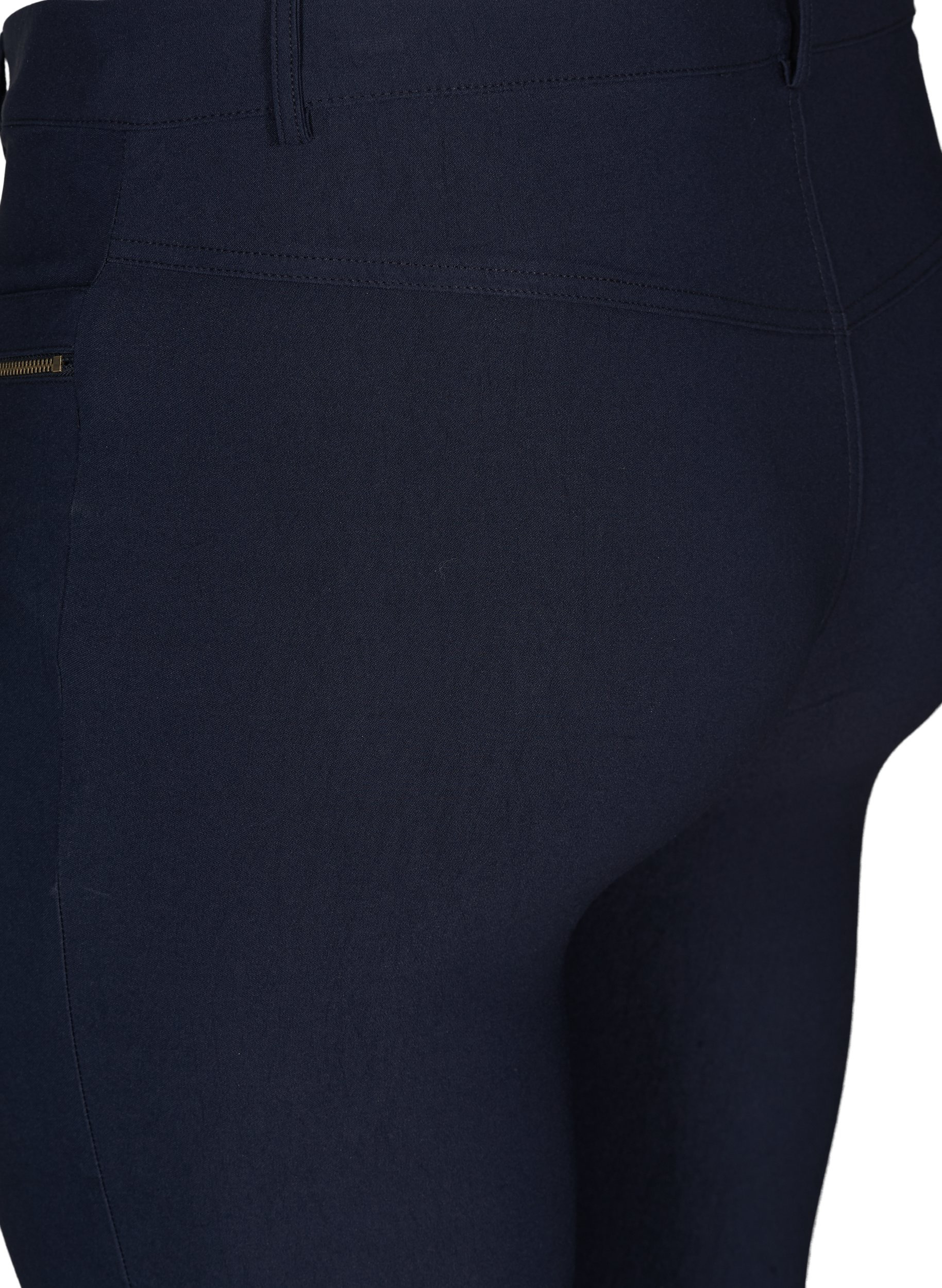Close-fitting capri trousers in viscose blend, Night Sky, Packshot image number 3