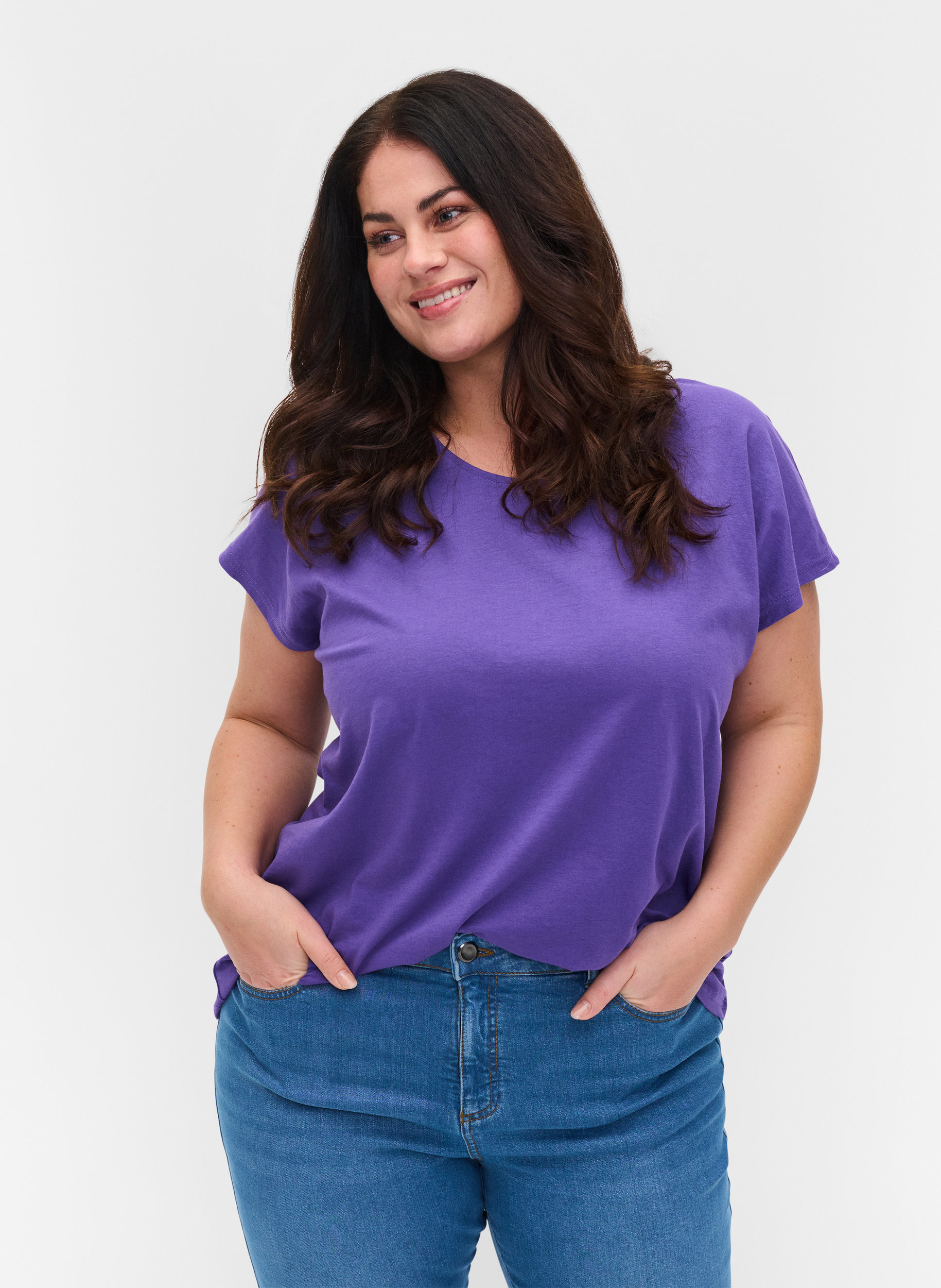 Cotton mix t-shirt, Ultra Violet, Model image number 0