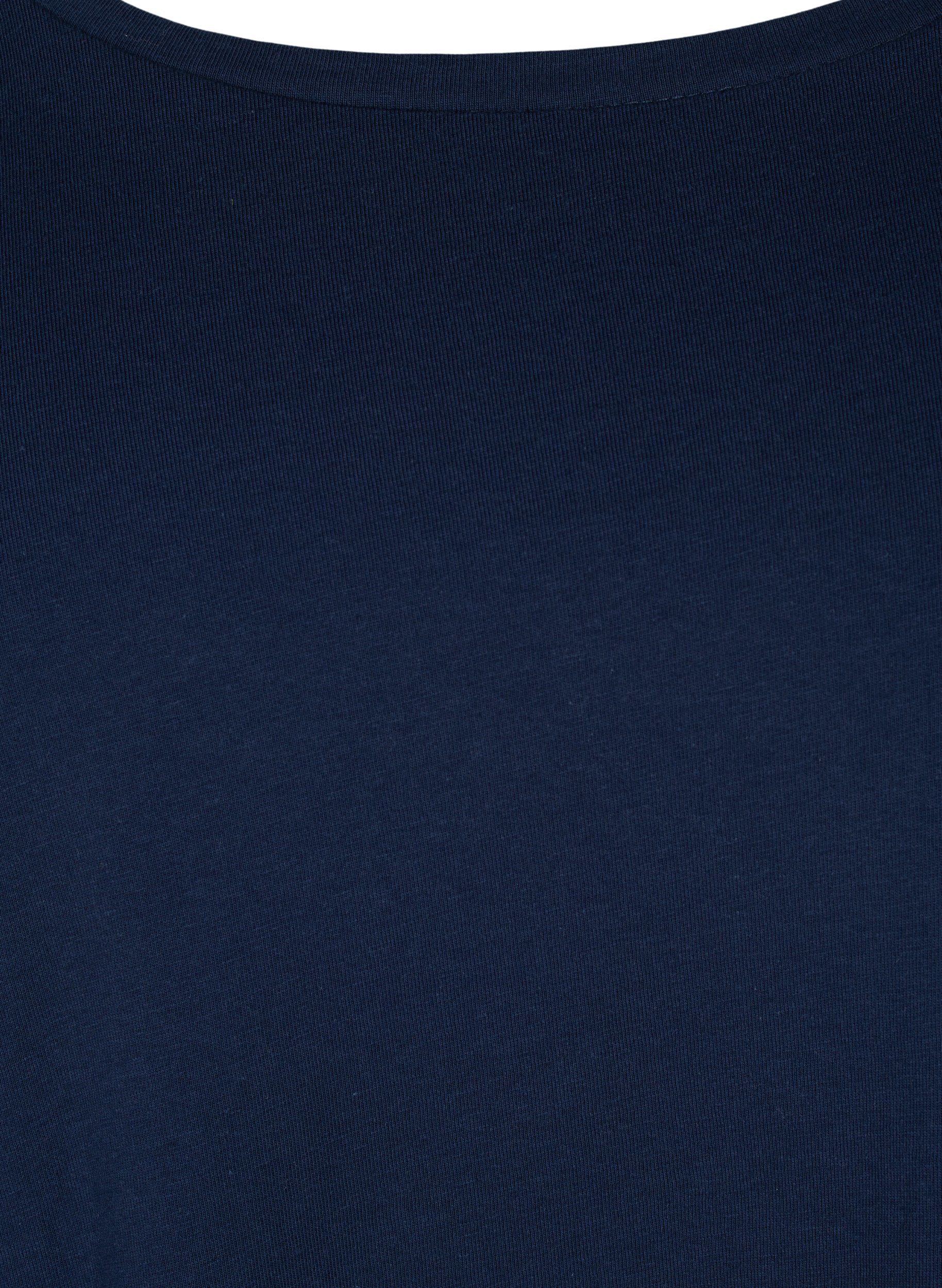 Basic cotton blouse 2-pack - Blue - Sz 