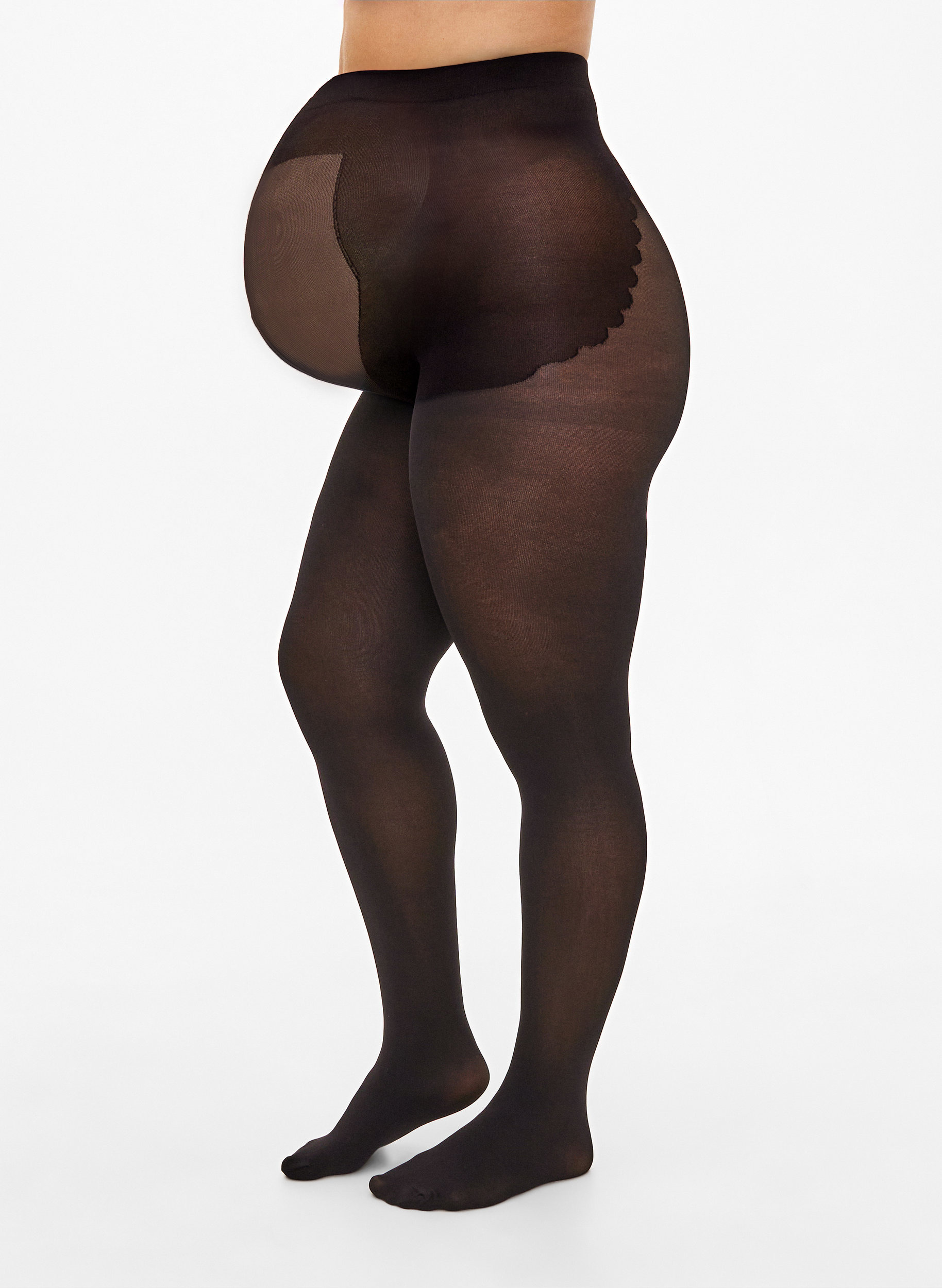 60 denier maternity tights - Black - Sz 
