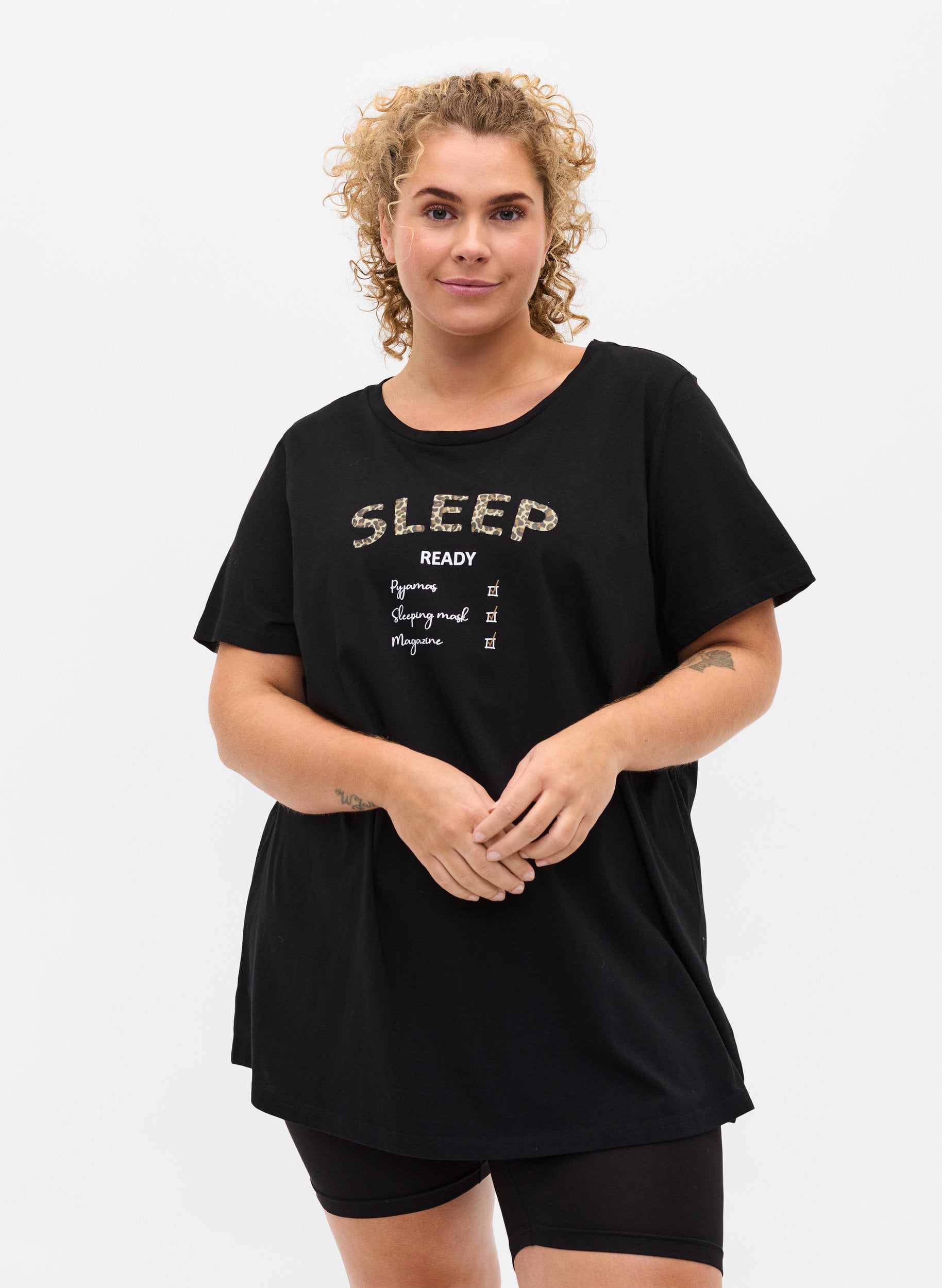 Oversize sleep T-shirt in organic 