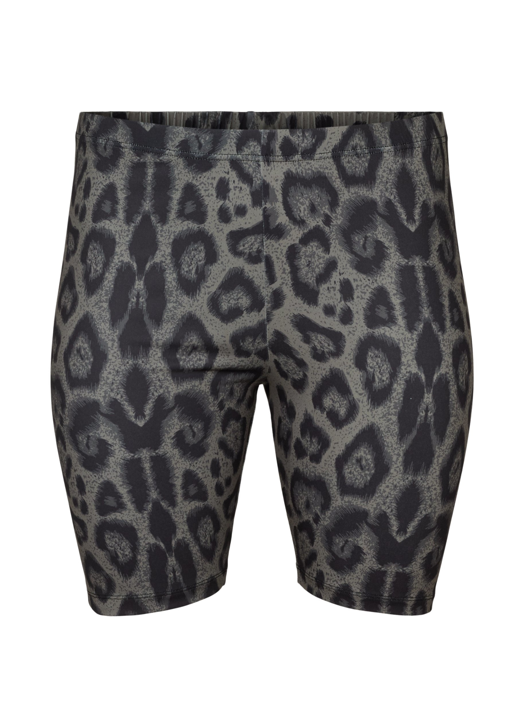 Leopard print cycling shorts - Grey 