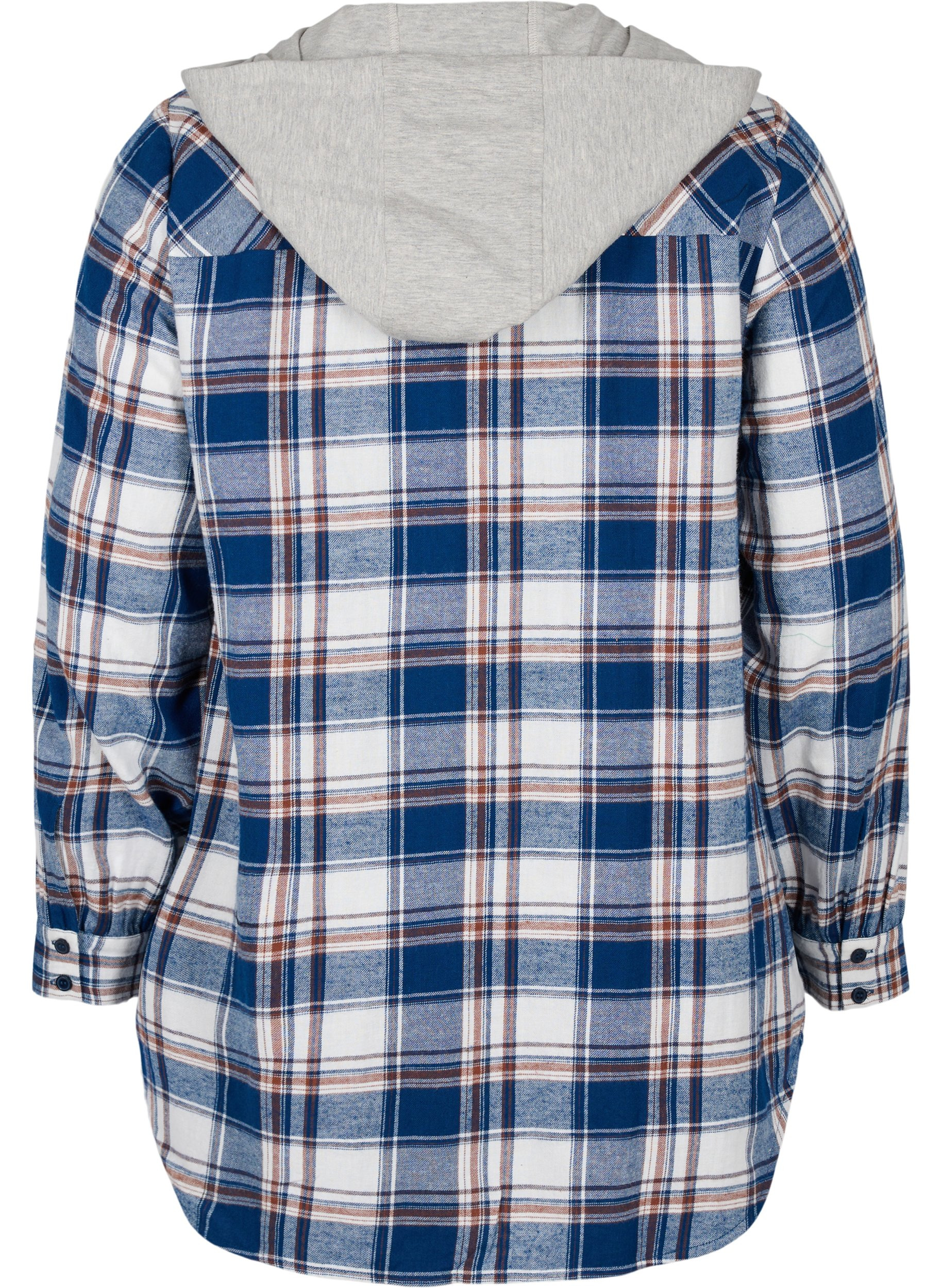 check shirt with hood