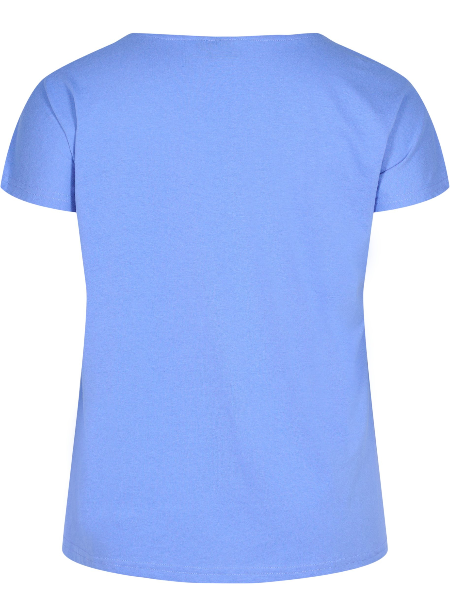 Cotton mix t-shirt, Ultramarine, Packshot image number 1