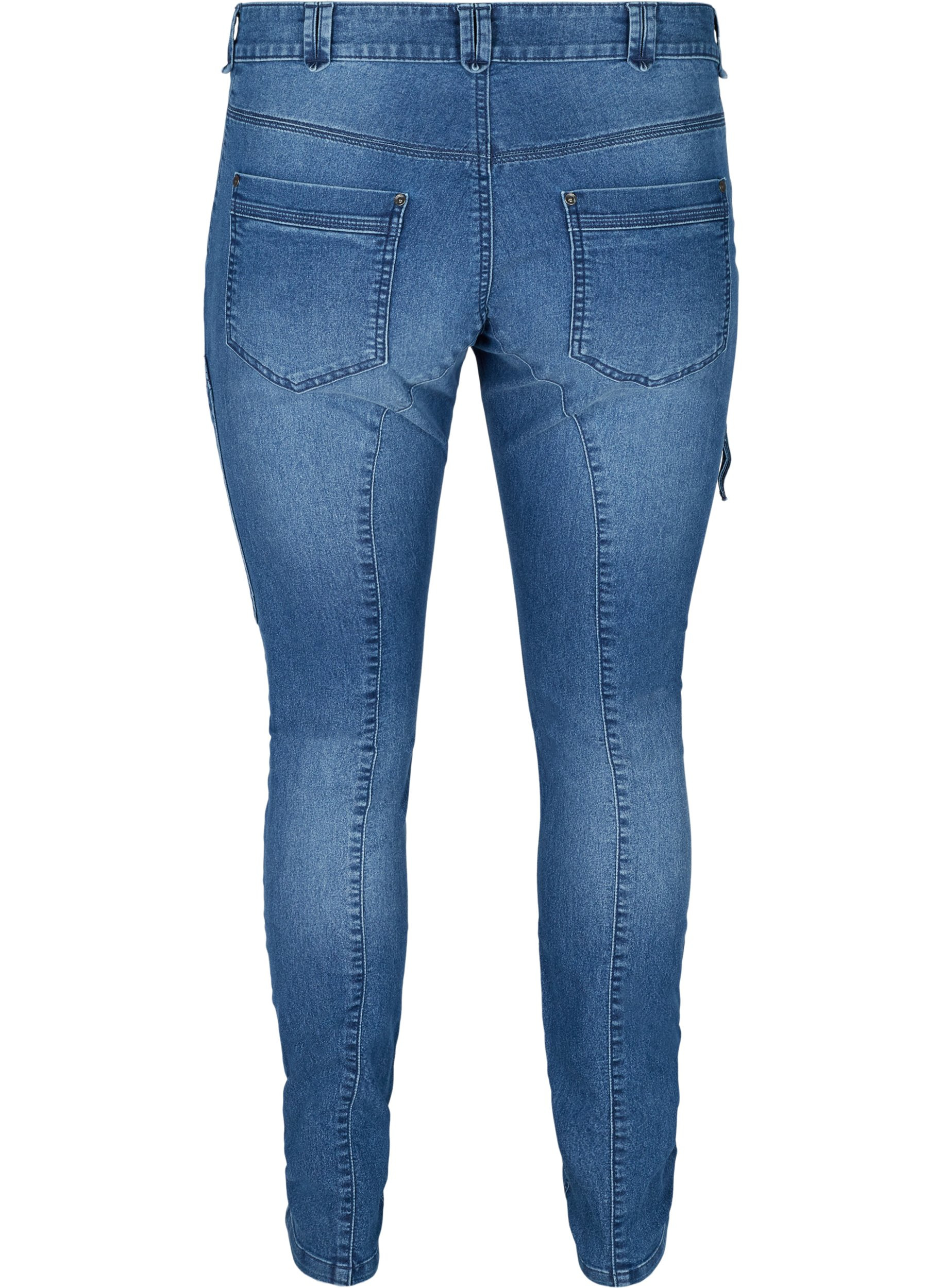 Sanna jeans - Blue - Sz. 42-60 - Zizzifashion