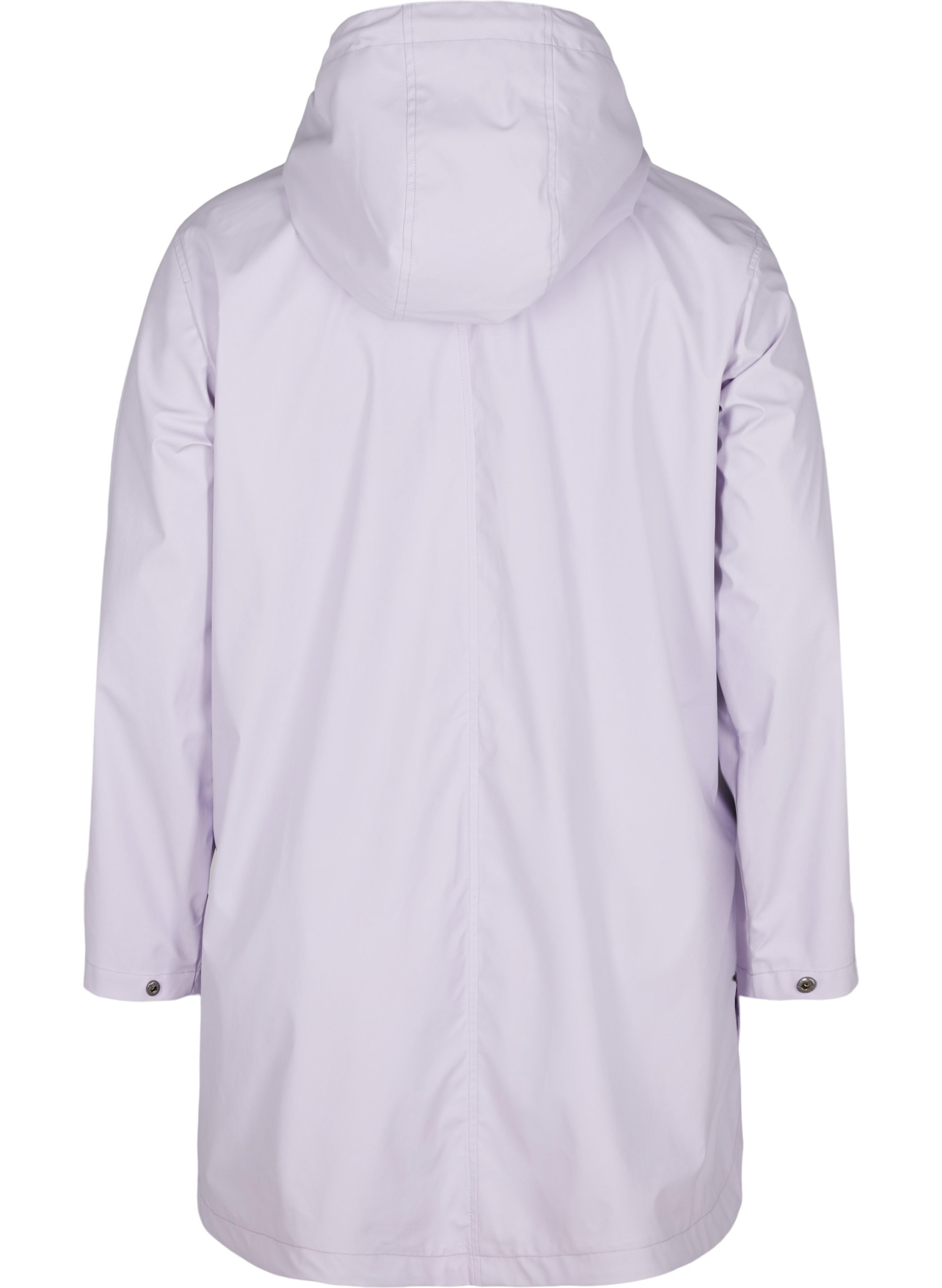 Rain coat with a hood and pockets, Pastel Lilac, Packshot image number 1