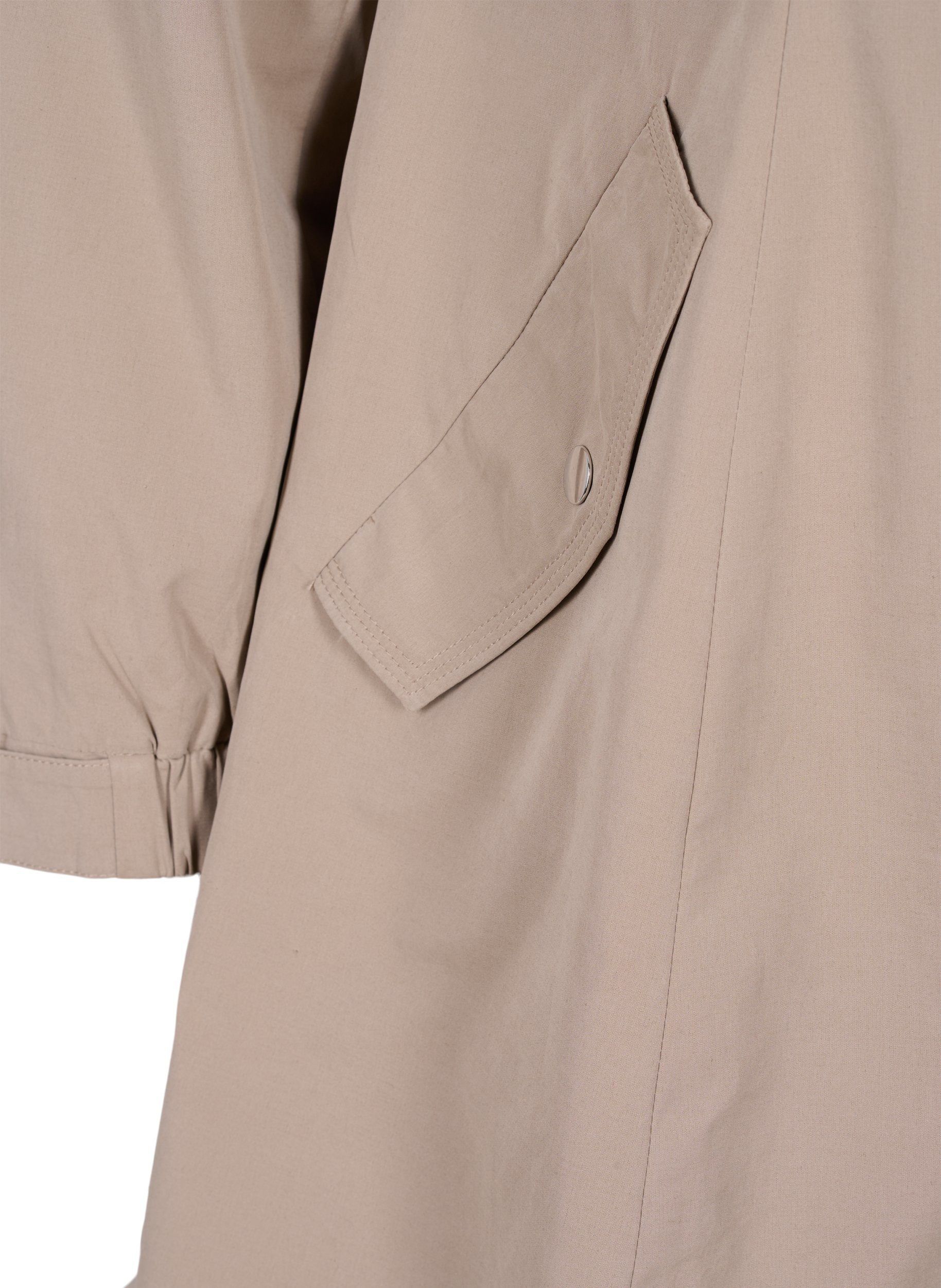 Jacket with 2-way zip and button fastening - Beige - Sz. 42-60 