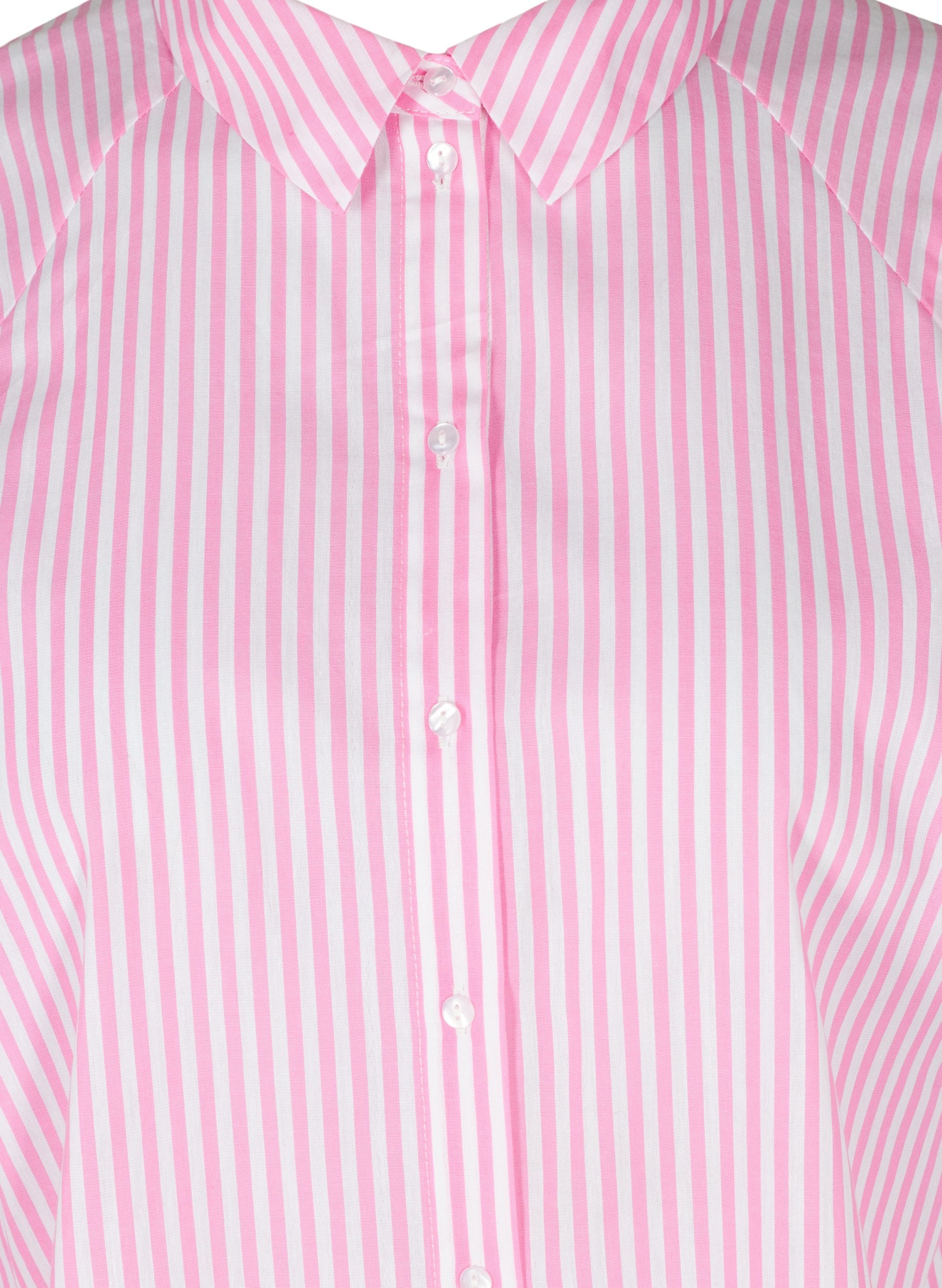 Striped cotton shirt - Pink - Sz. 42-60 