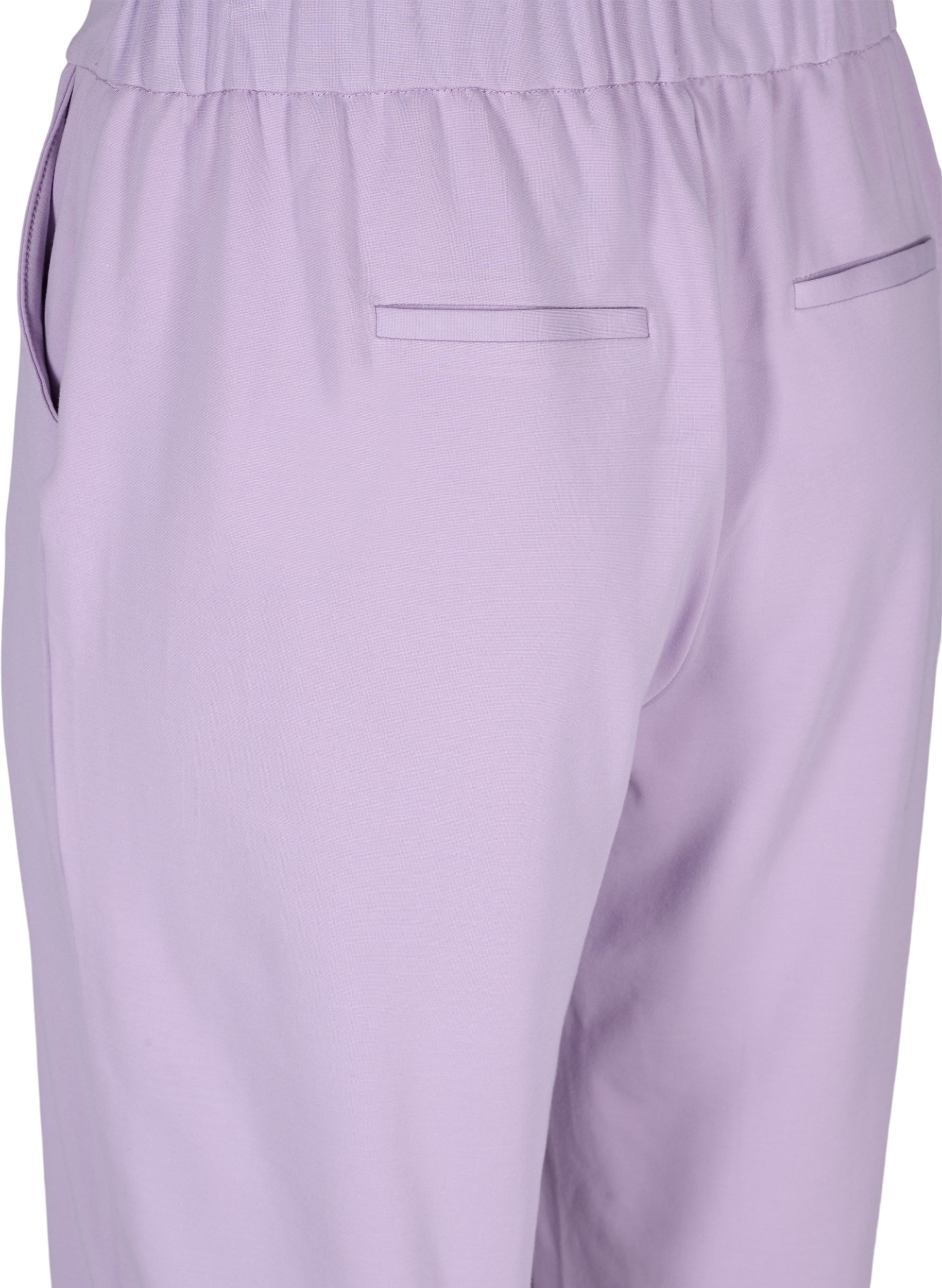 Plain-coloured culottes with pockets 