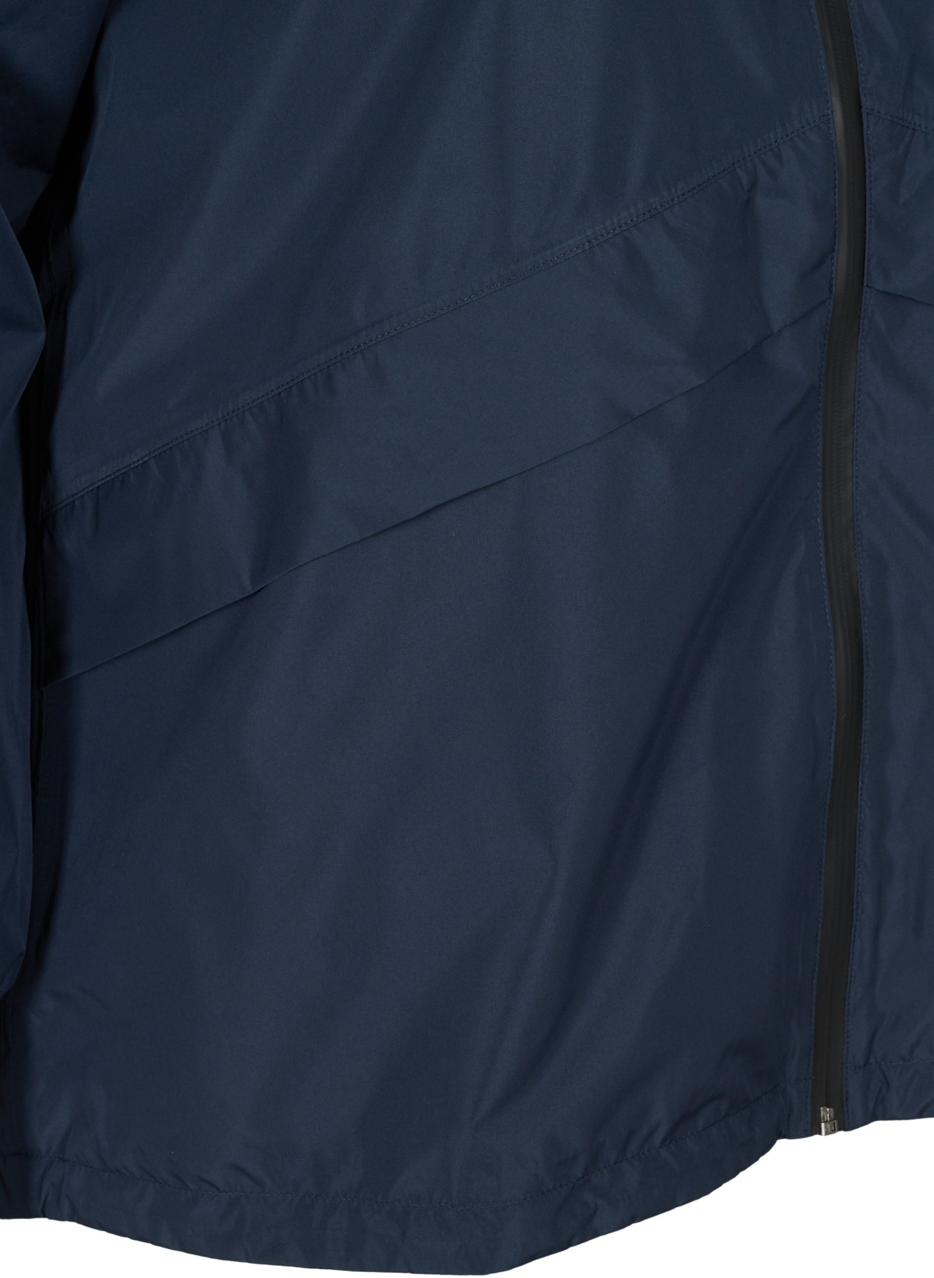 Rain jacket with adjustable bottom hem and hood, Navy Blazer, Packshot image number 3