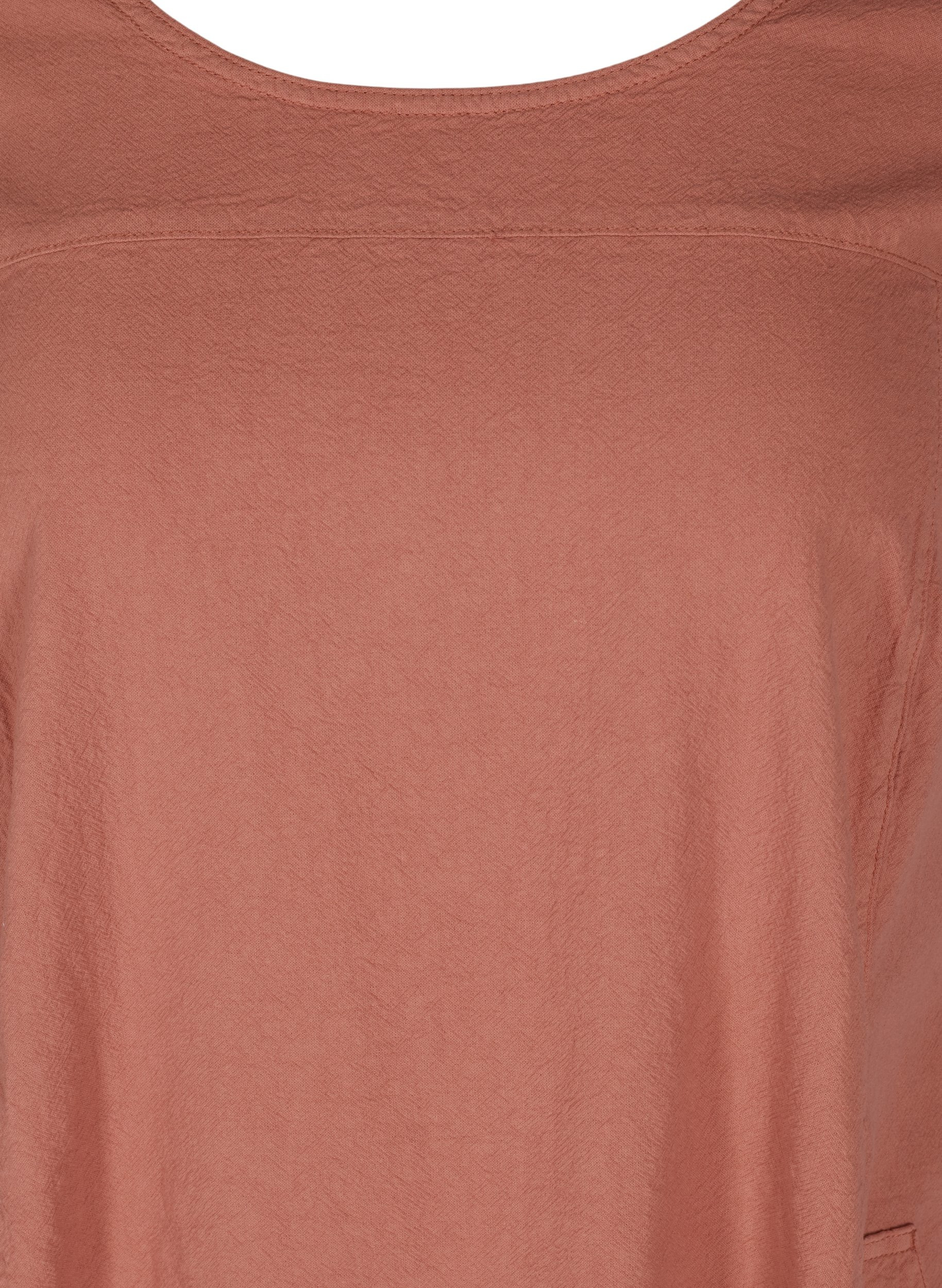Short-sleeved cotton dress, Canyon rose, Packshot image number 2