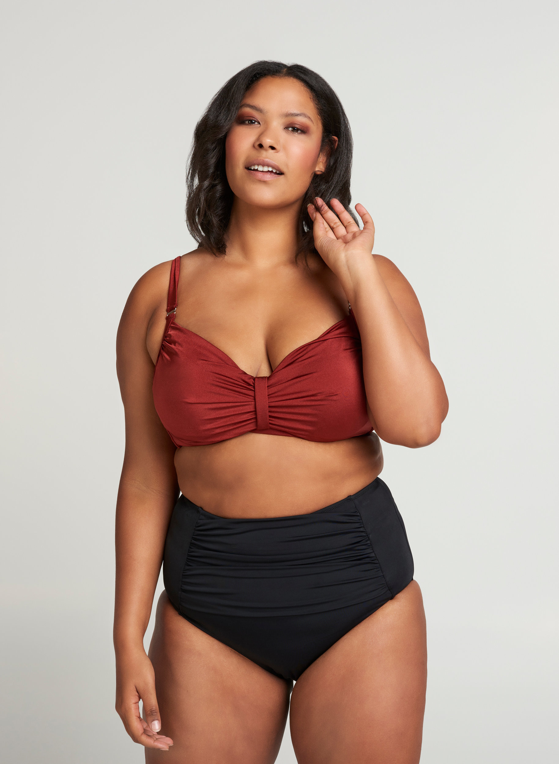 High waisted bikini bottoms - Black 