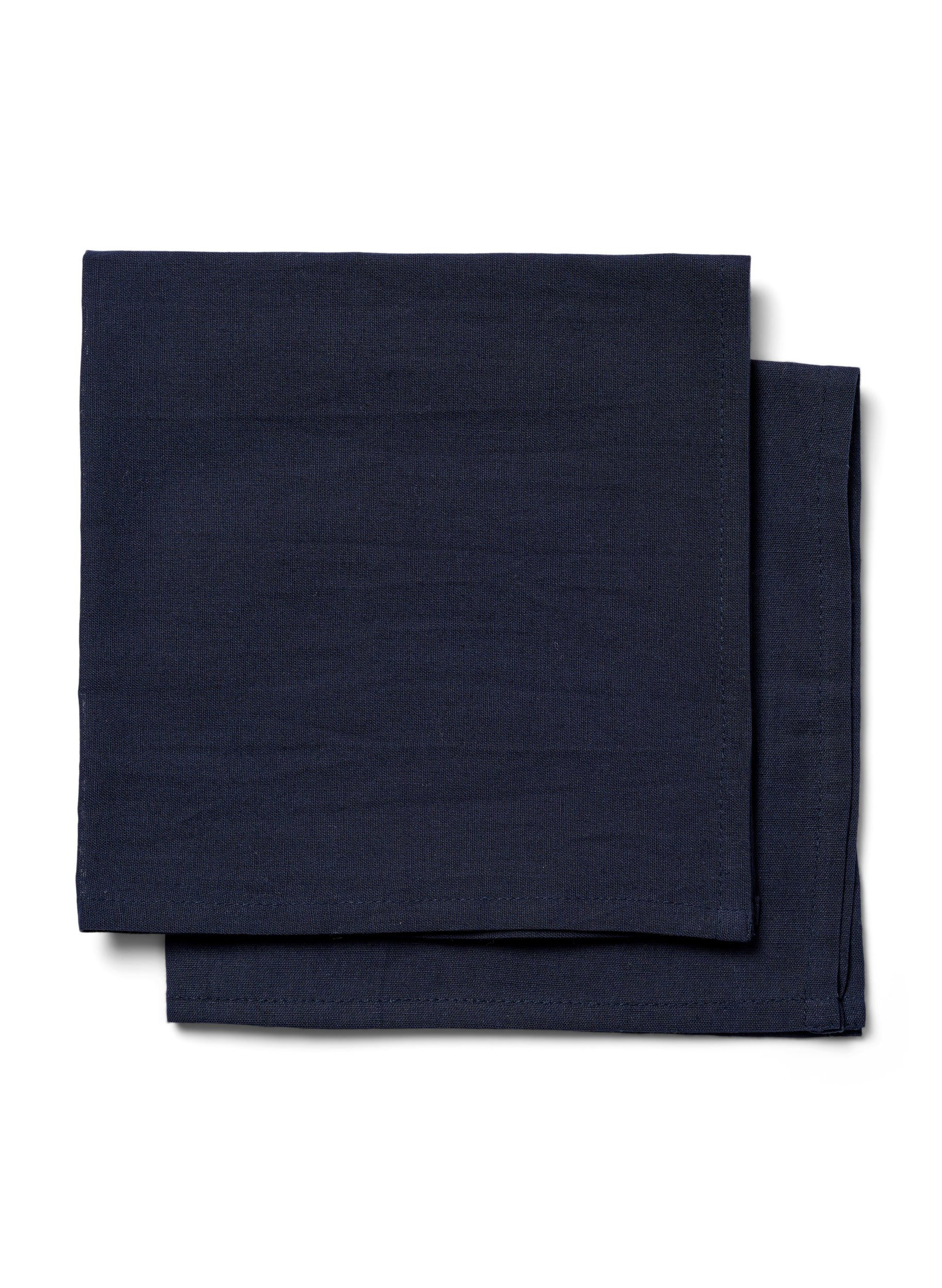 Cotton napkins in a 2-pack, Night Sky, Packshot image number 1