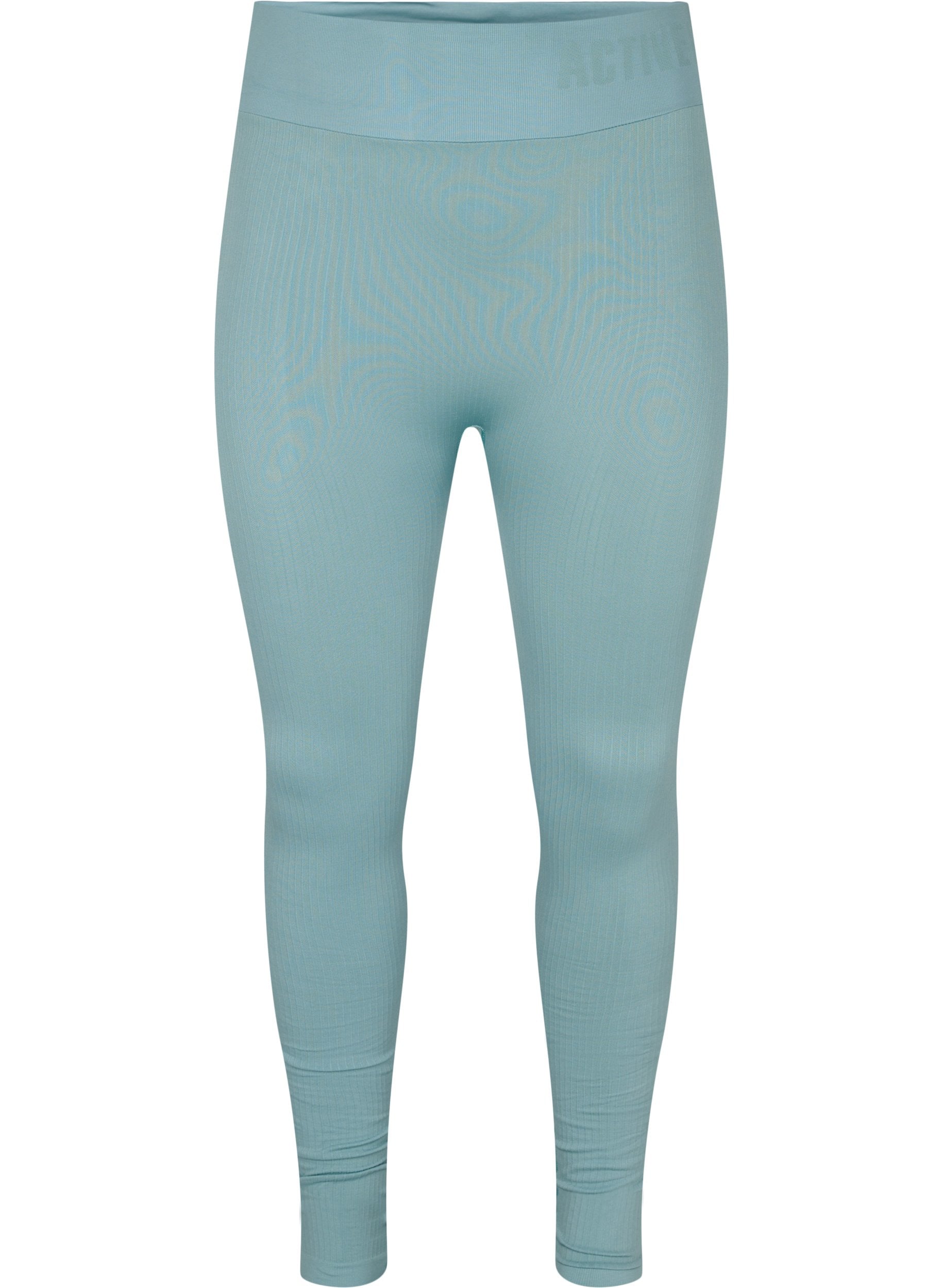 Workout leggings with ribbed structure 