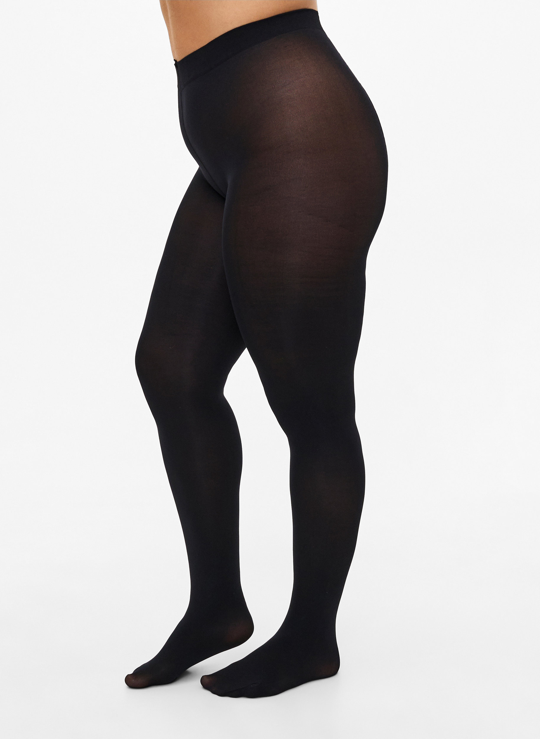 100 denier tights - Black - Zizzifashion