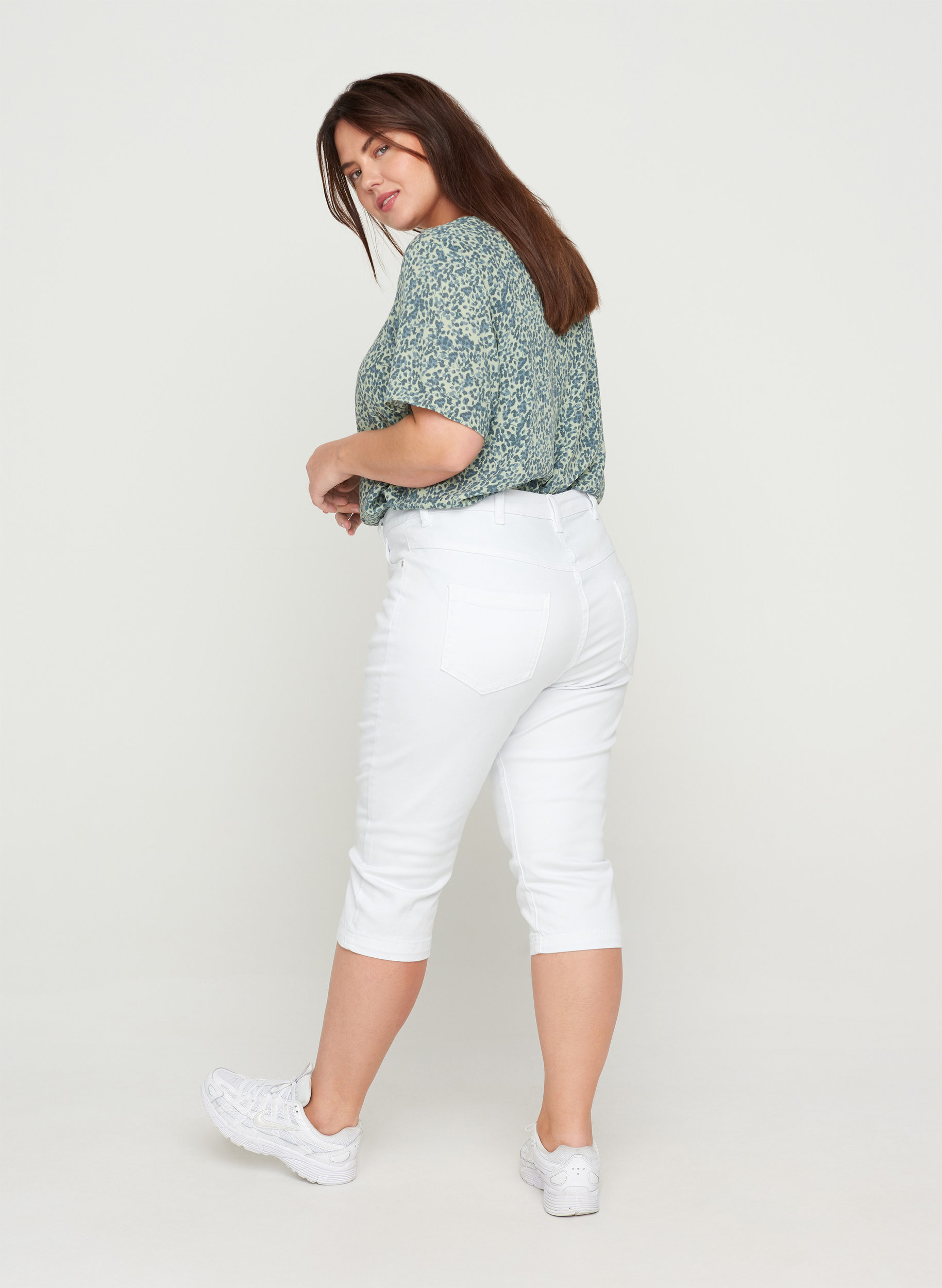 Slim fit Emily capri jeans - White - Sz 