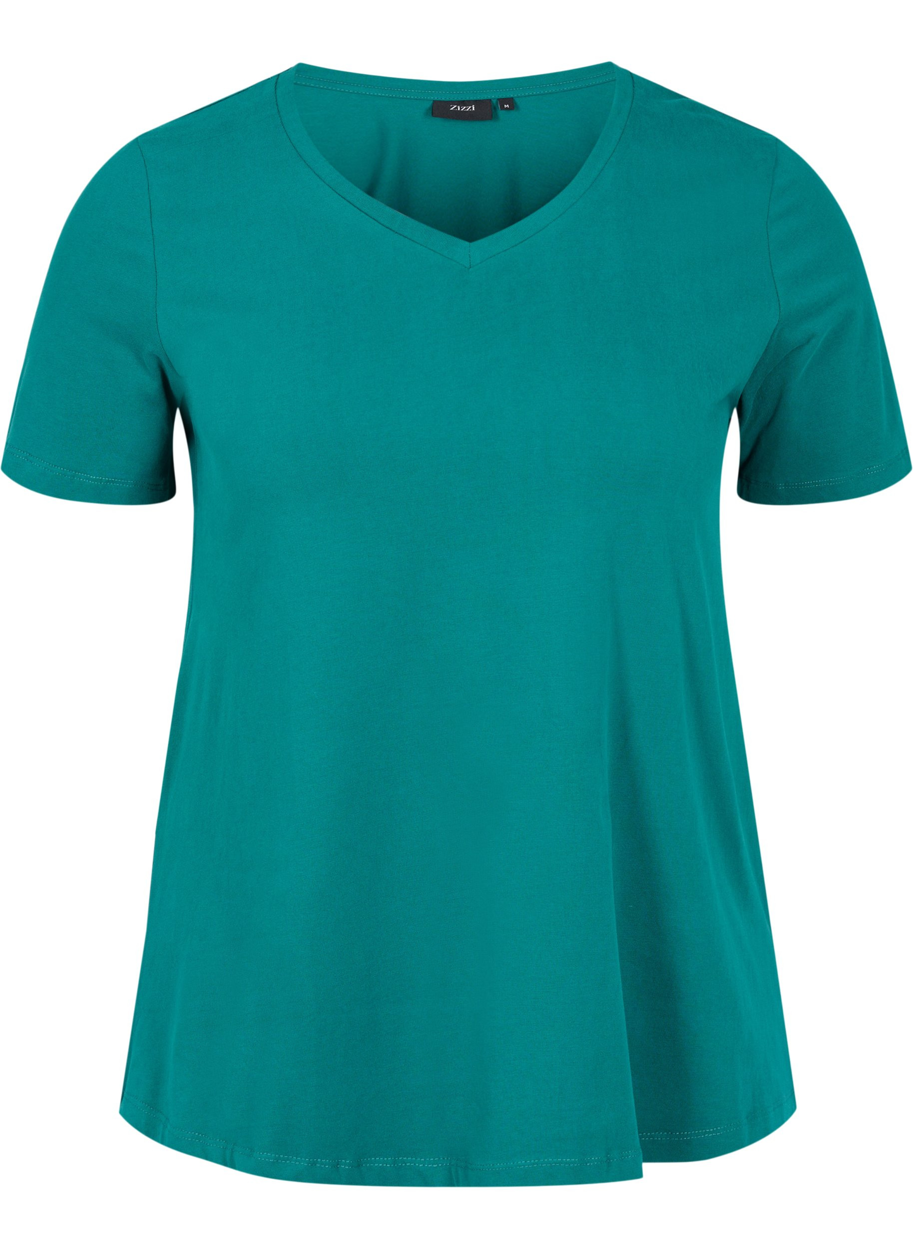 Basic t-shirt - Green - Sz. 42-60 
