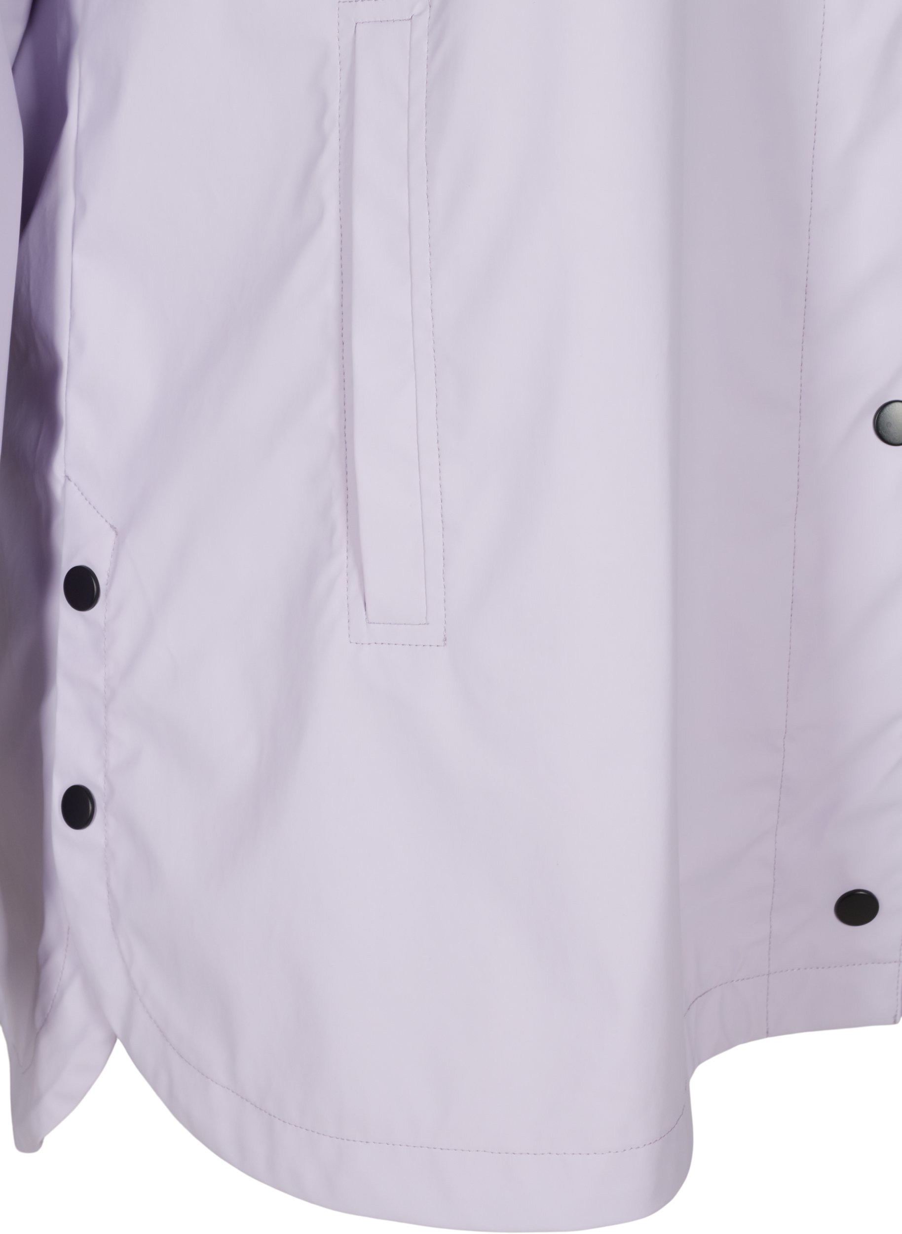 Rain coat with a hood and pockets, Pastel Lilac, Packshot image number 3
