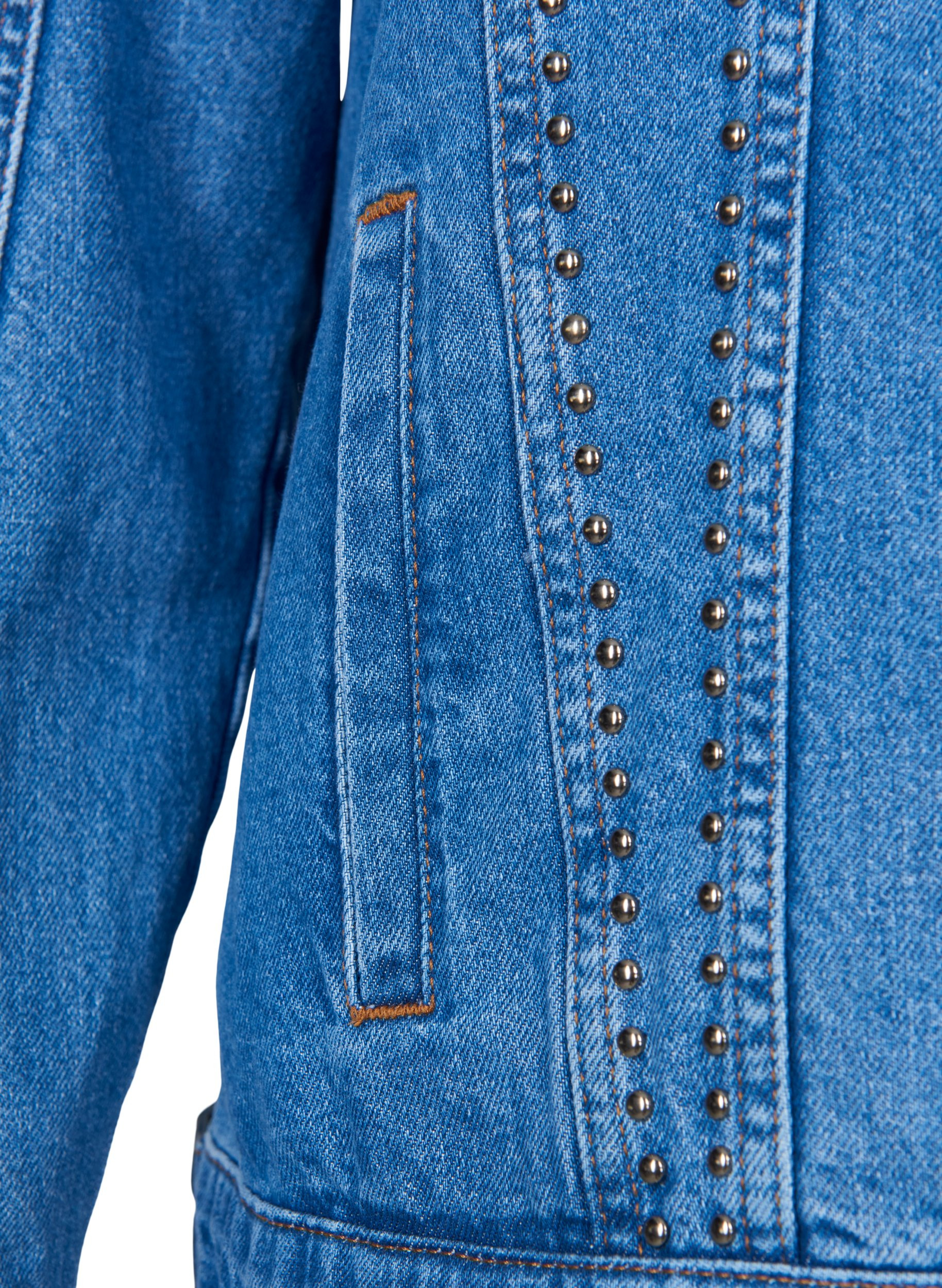 Studded denim jacket - Blue - Sz. 42-60 