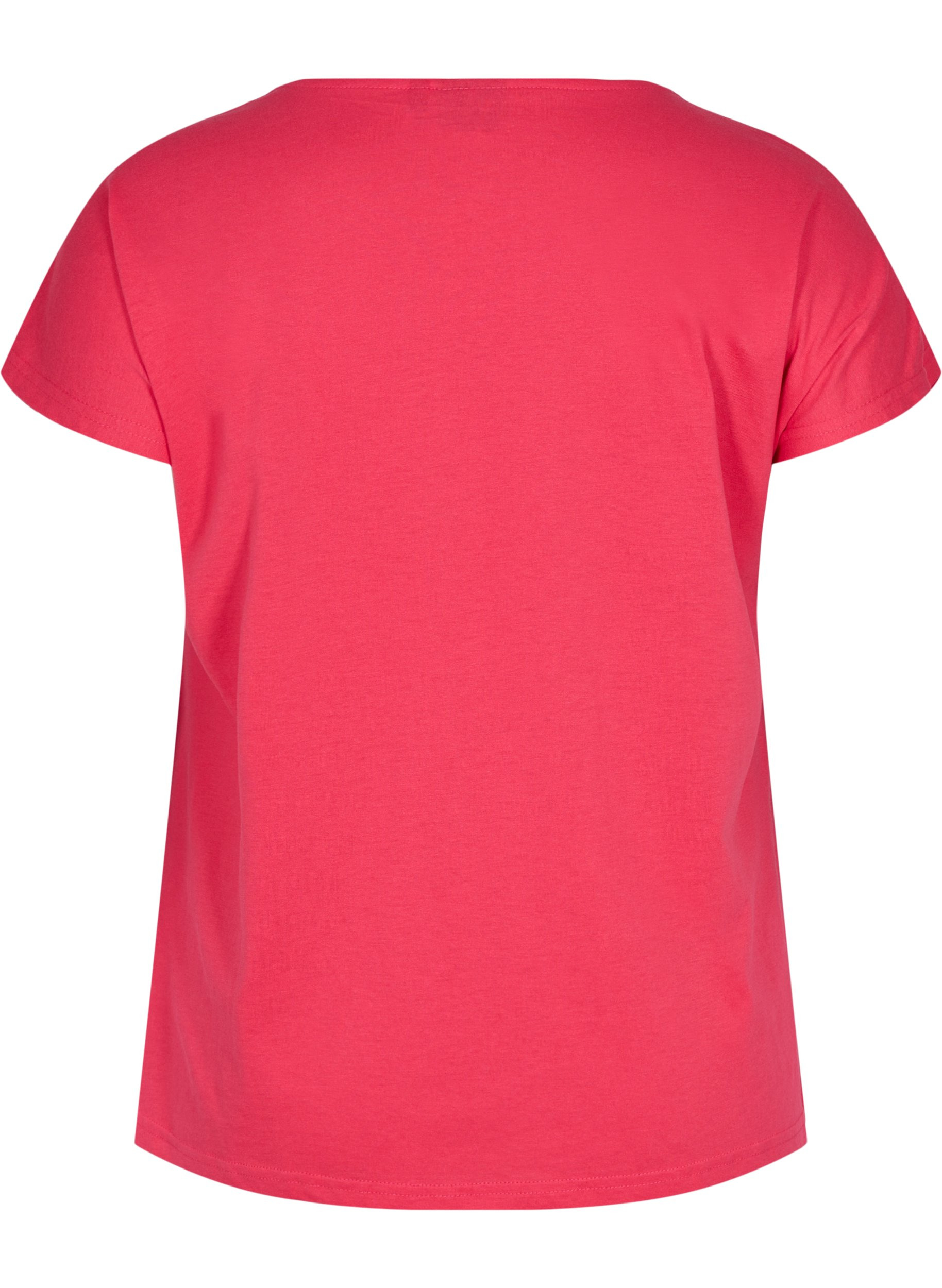Cotton mix t-shirt, Raspberry, Packshot image number 1