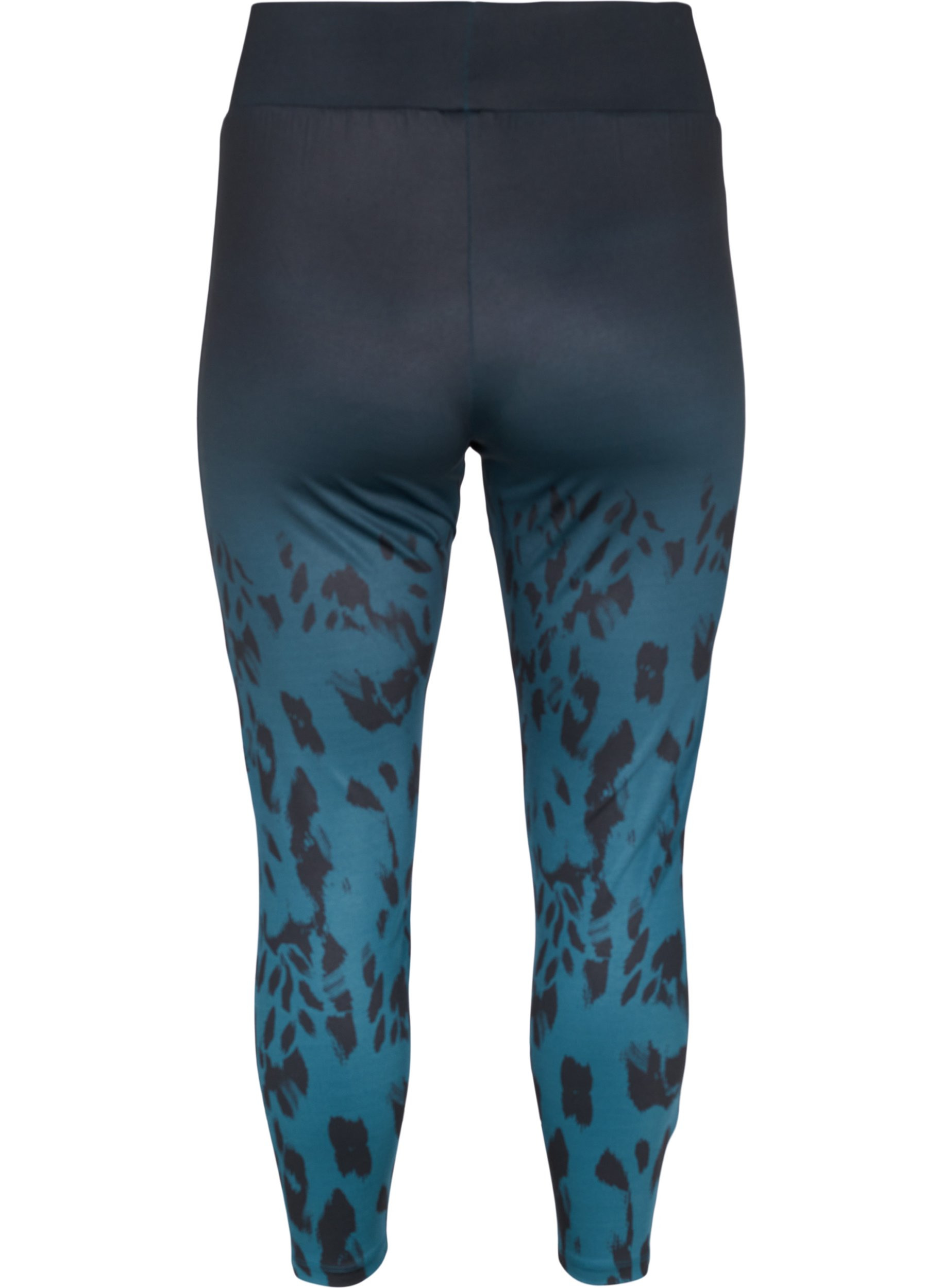 Cropped printed gym leggings - Green 