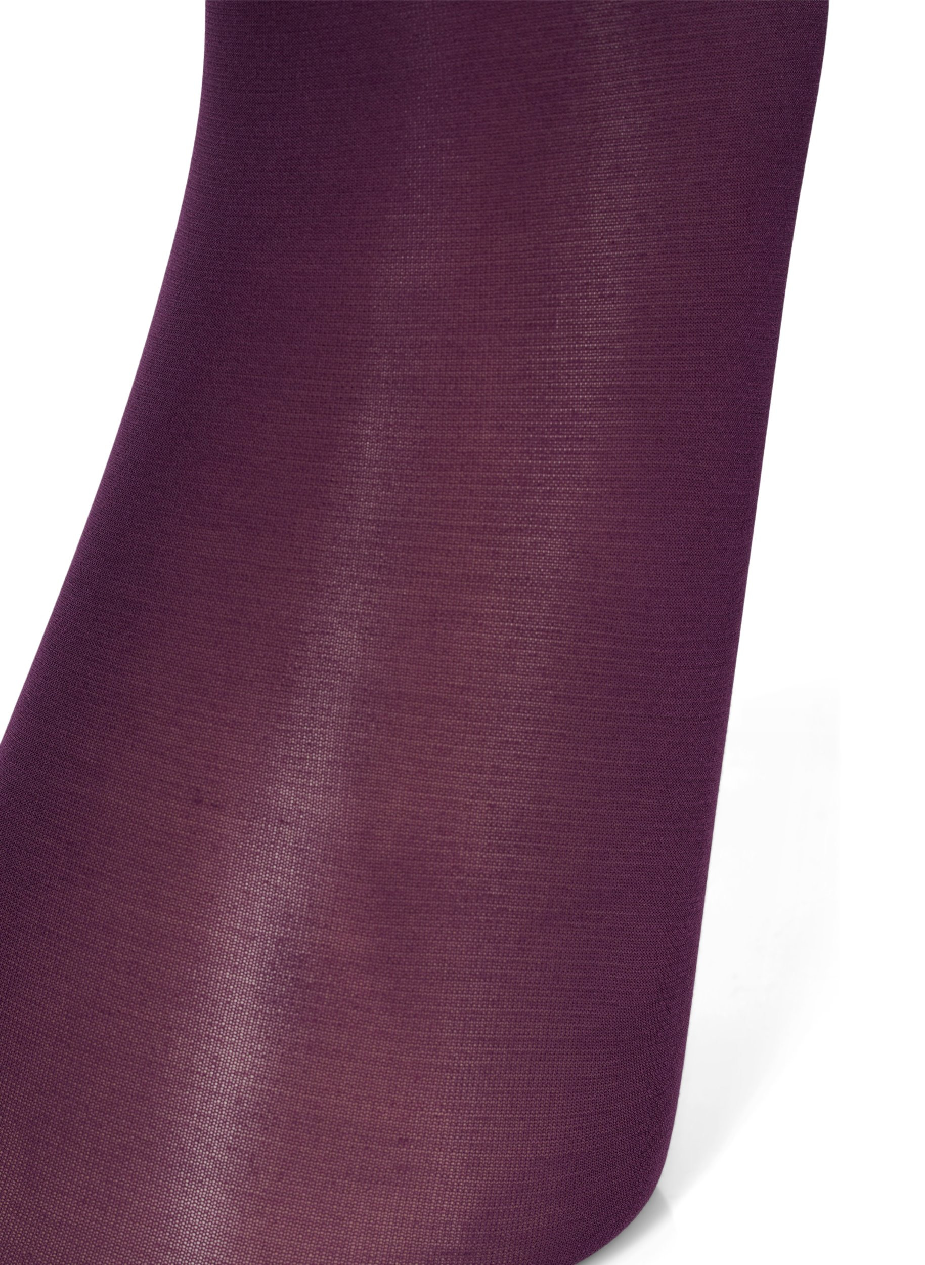 100 denier tights - Purple - Zizzifashion