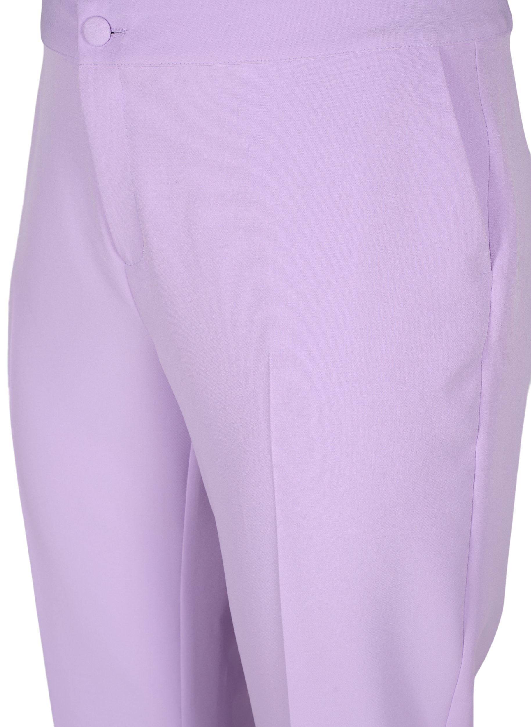 Cropped trousers with pockets - Purple 