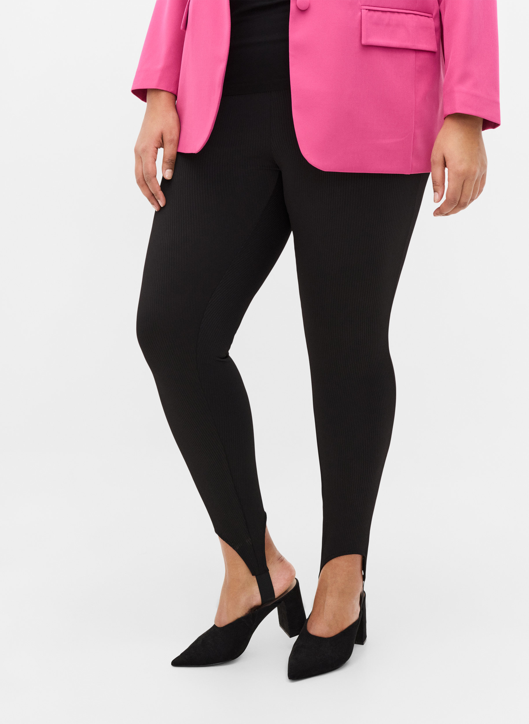 Leggings with foot strap - Black - Sz 
