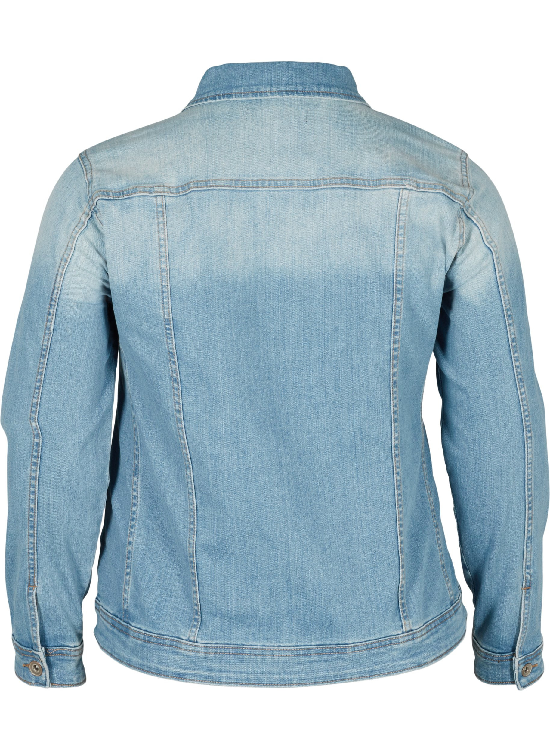 Light denim jacket with chest pockets 