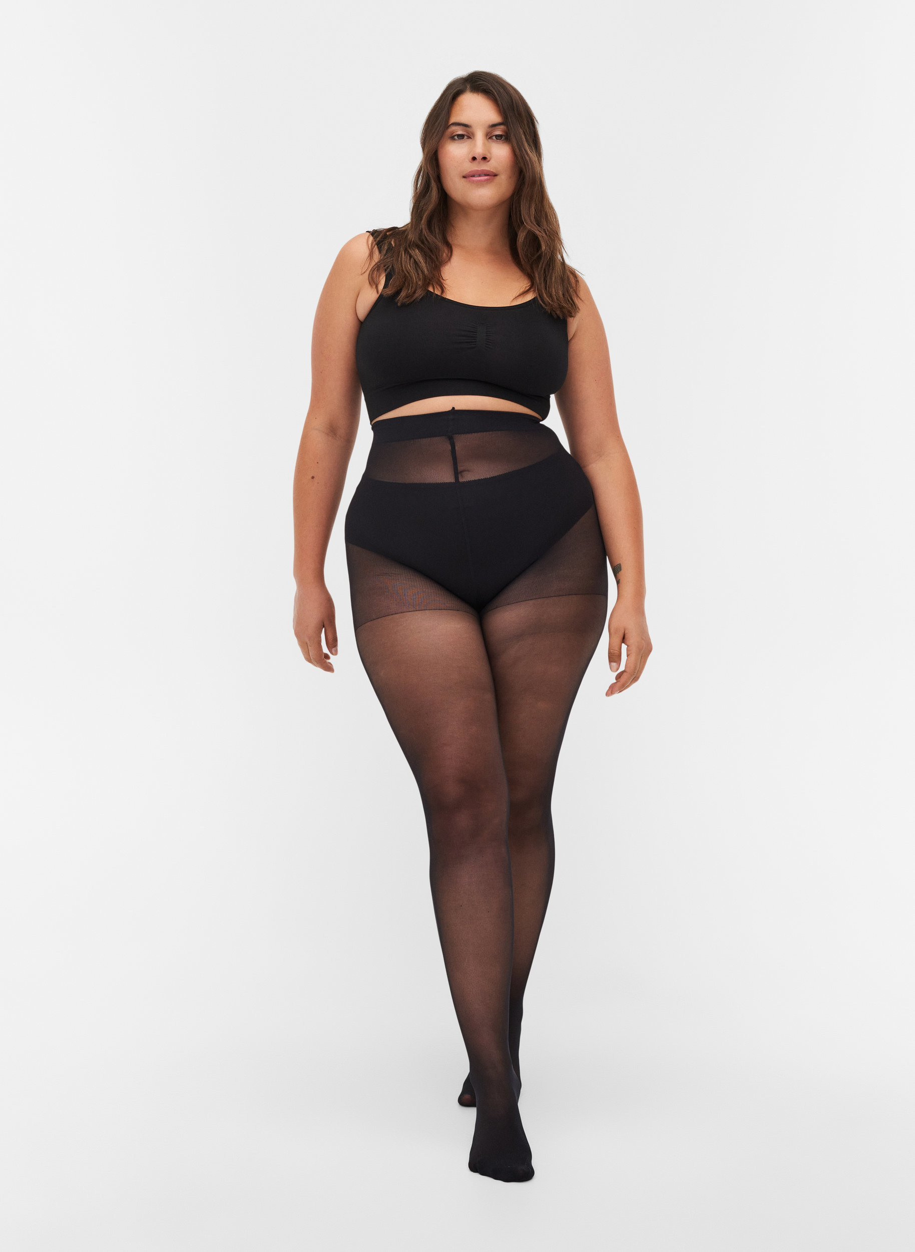 Run resistant 30 denier tights - Black 