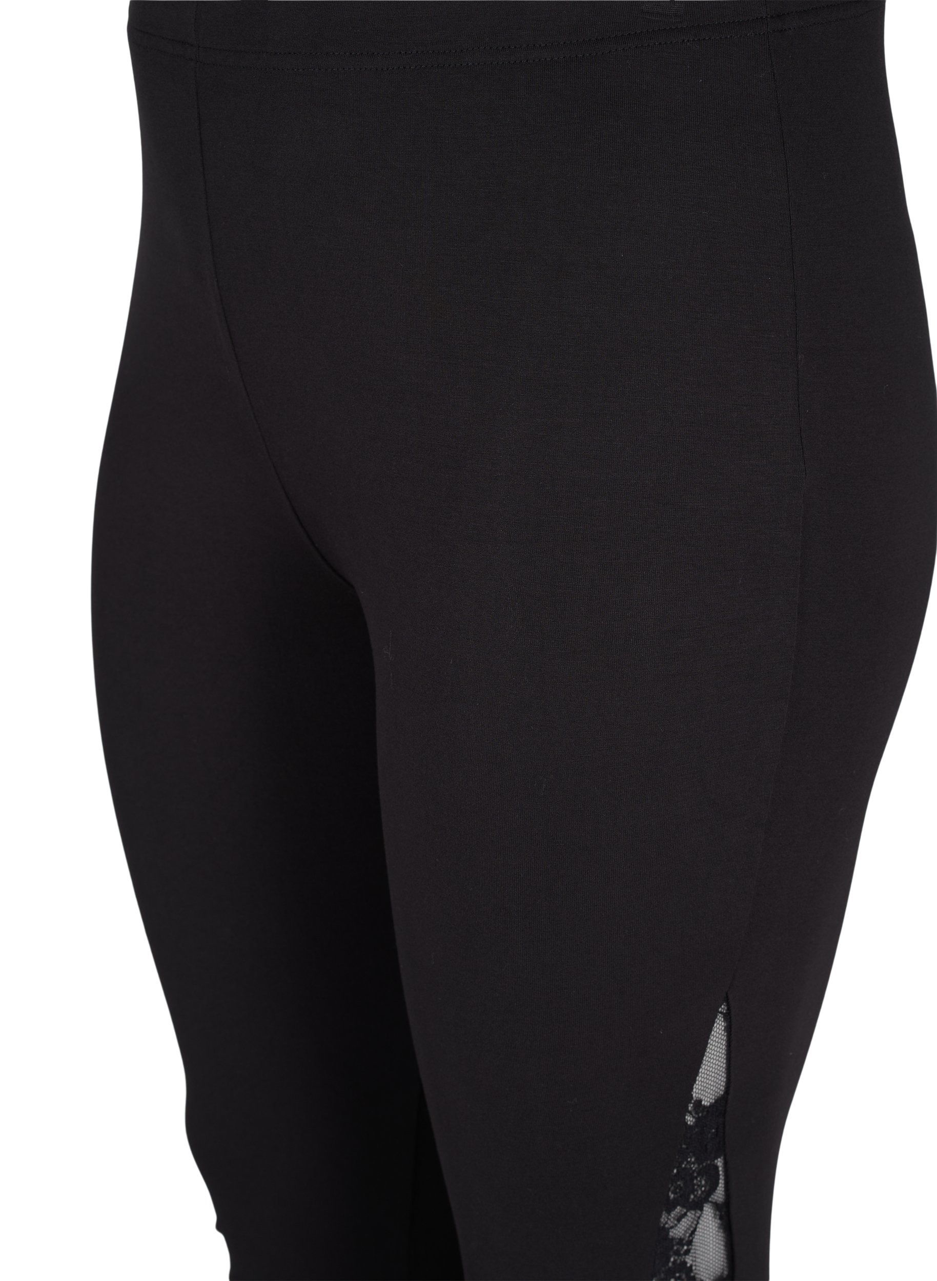 Leggings in viscose with lace details 