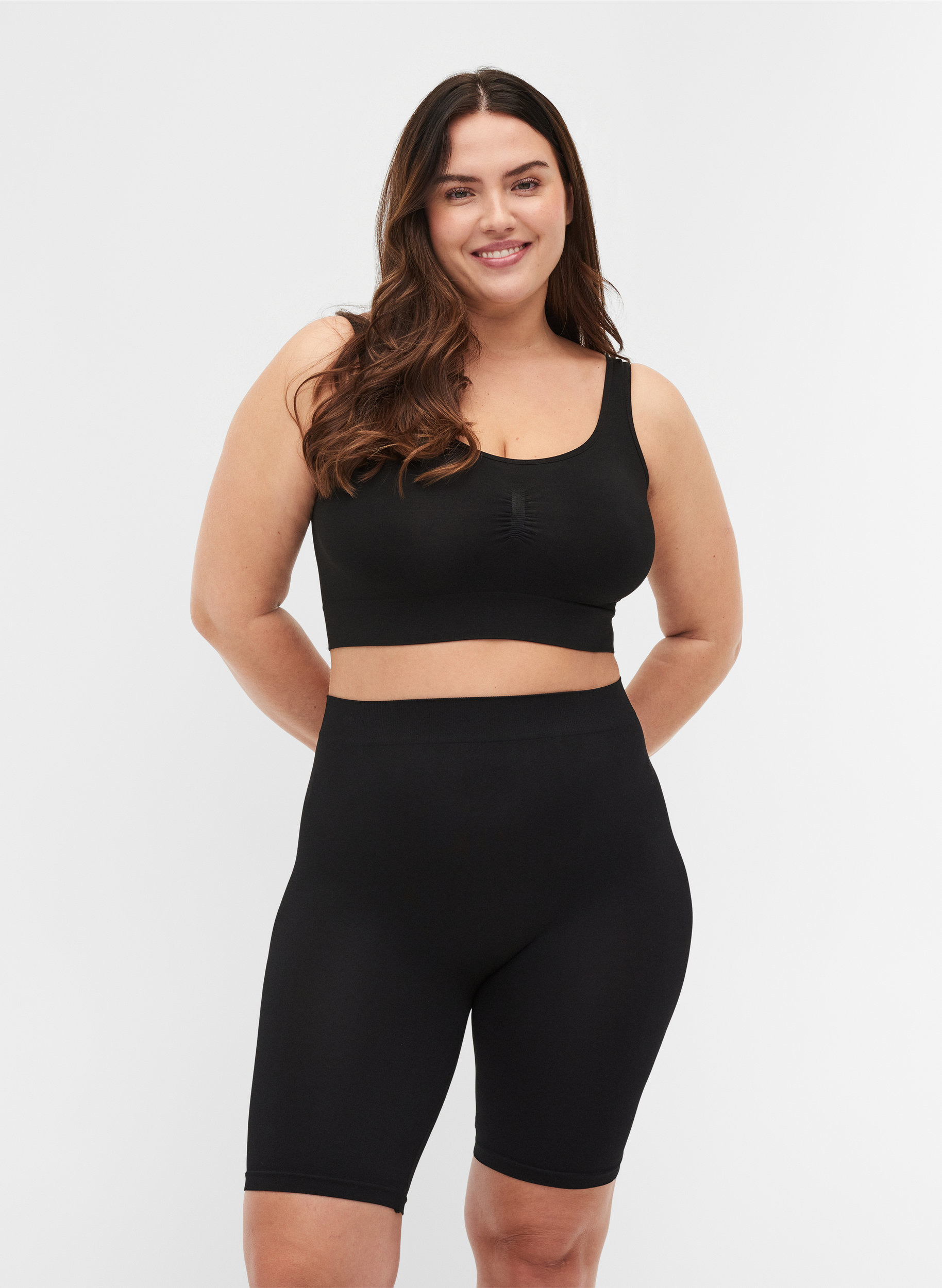 Seamless cycling shorts - Black - Sz 