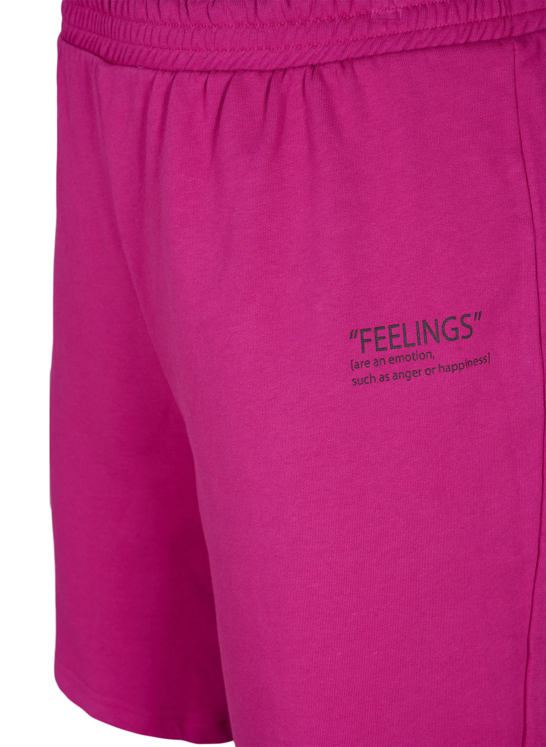 Sweat shorts with text print - Purple 