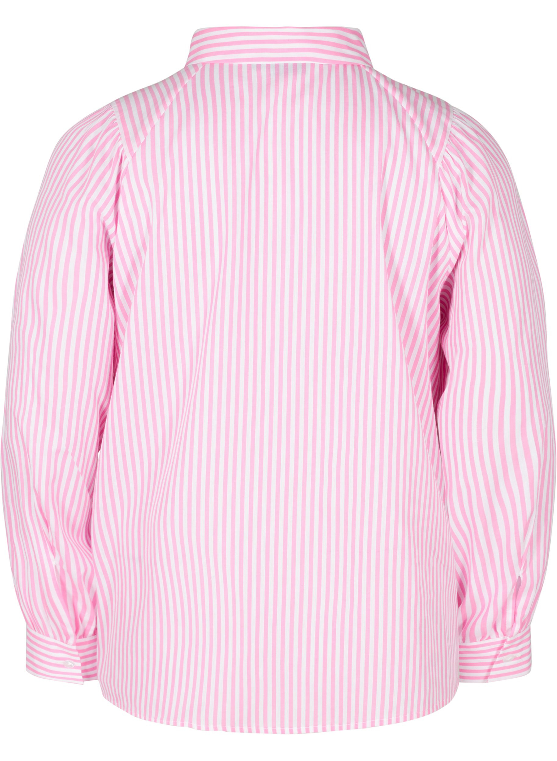 Striped cotton shirt - Pink - Sz. 42-60 