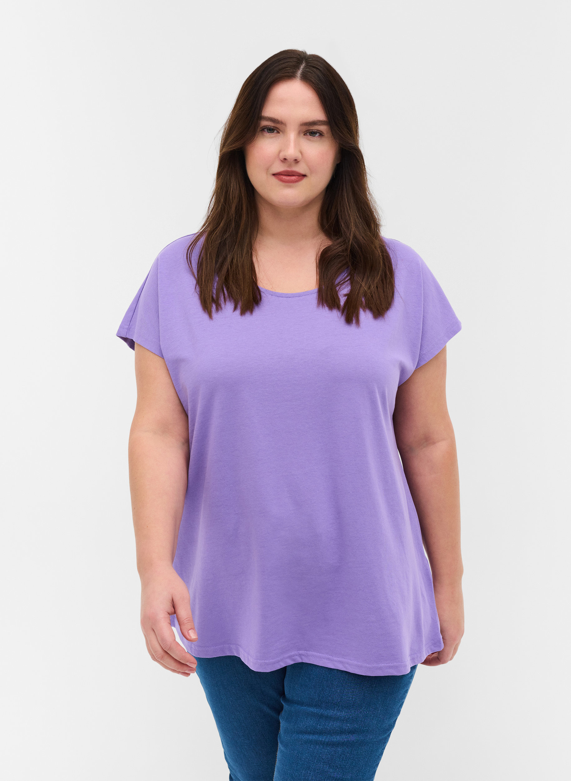 Cotton mix t-shirt, Paisley Purple, Model image number 0