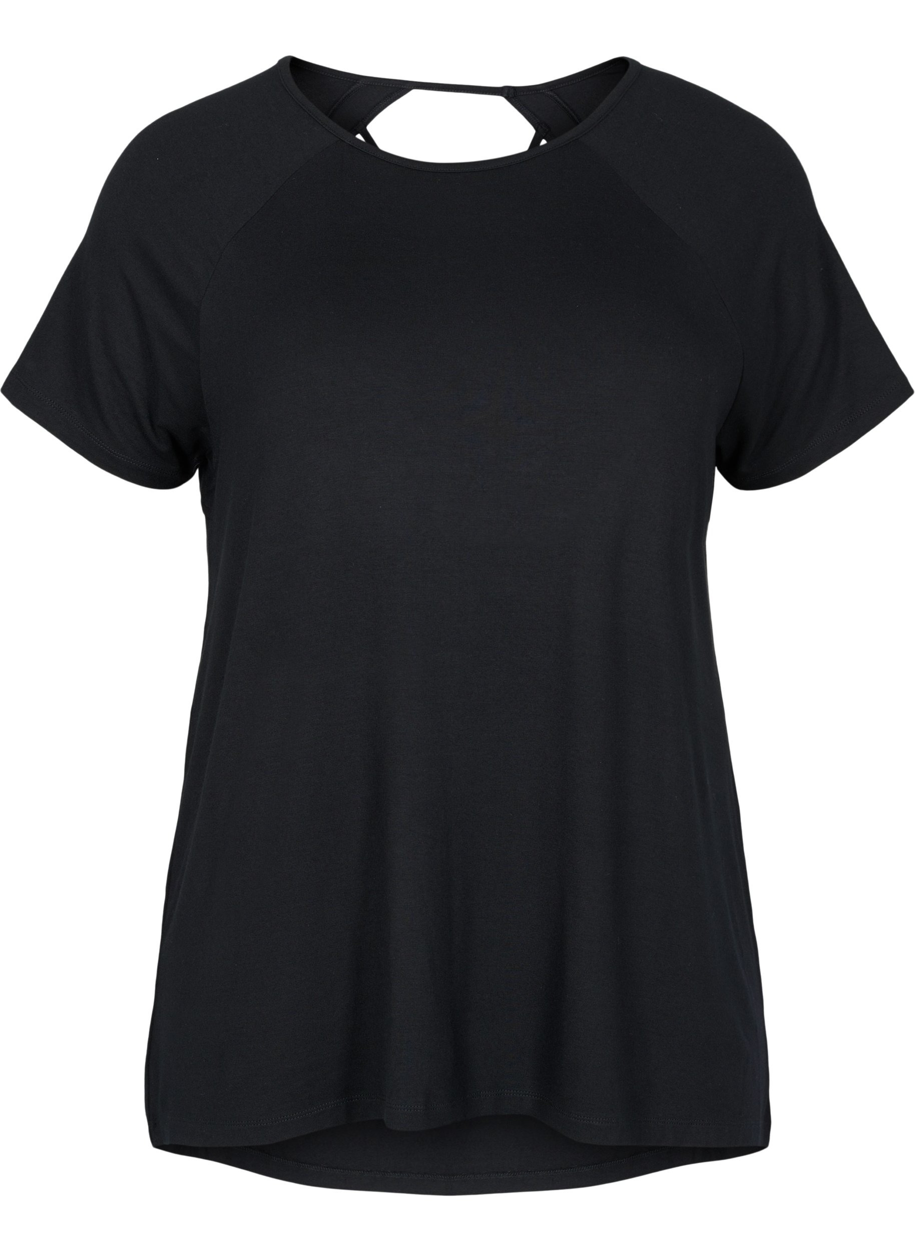 workout t-shirt in viscose with cut-out 