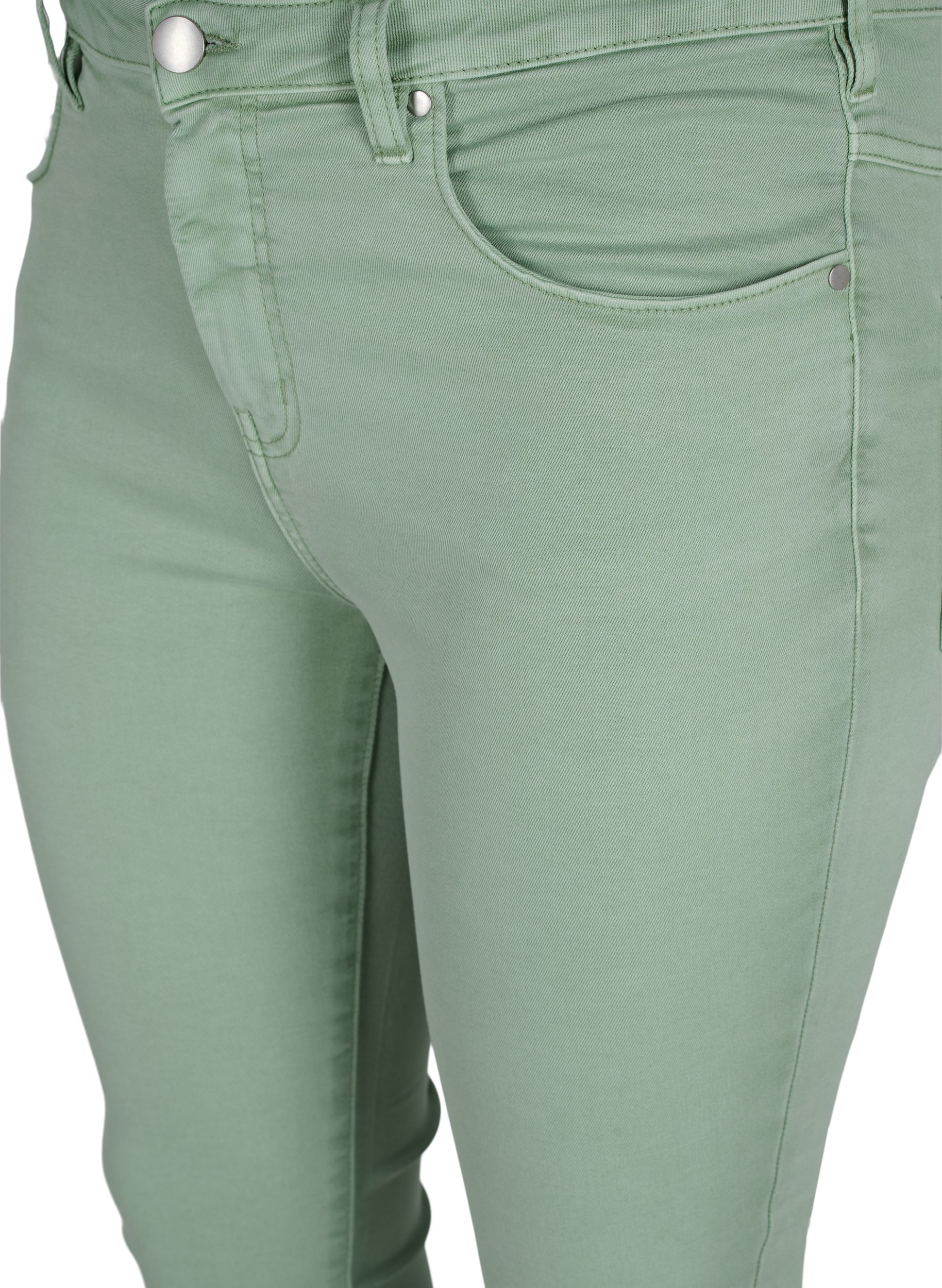 Super slim Amy jeans with high waist, Frosty Green, Packshot image number 2