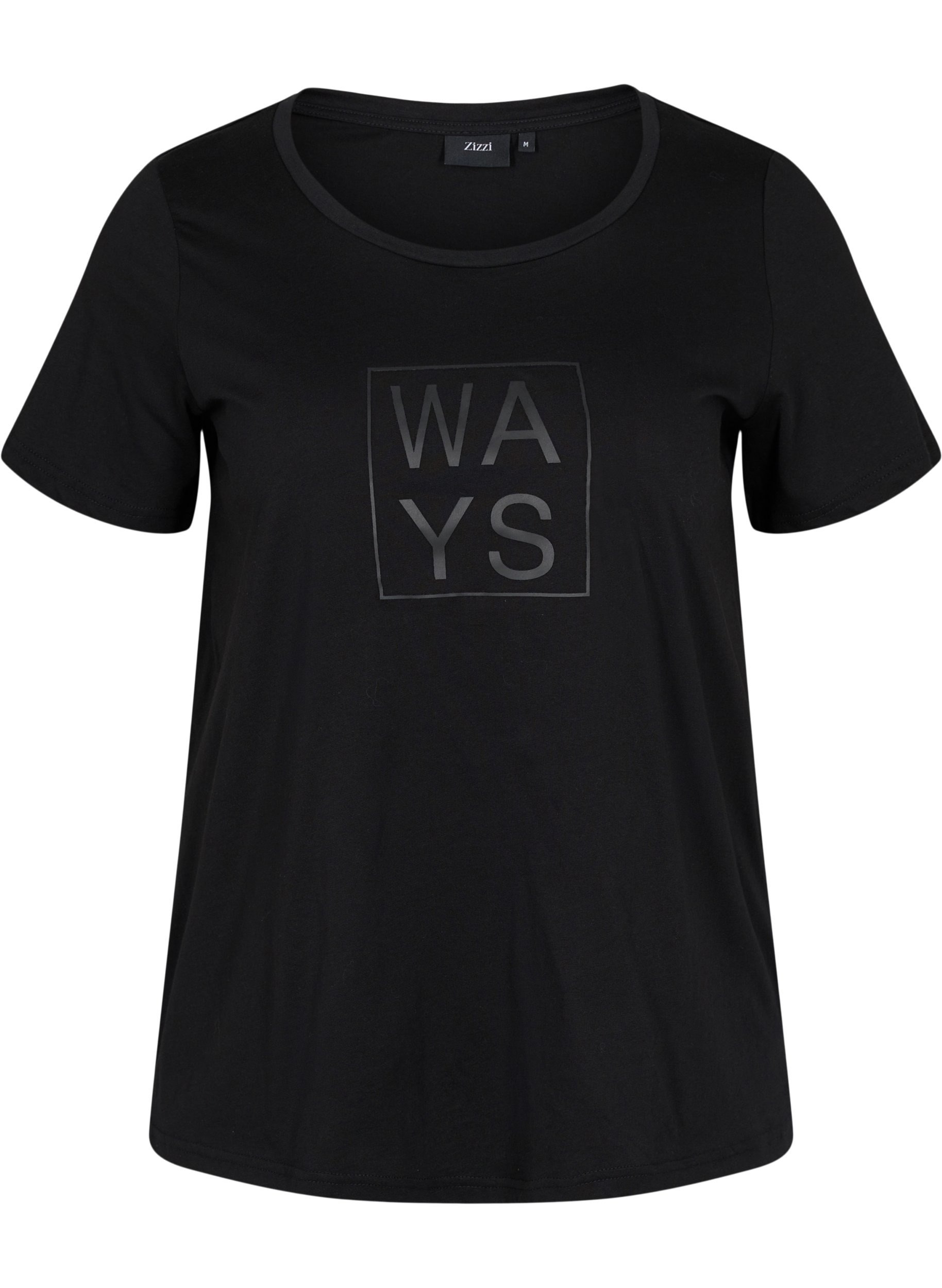 Short-sleeved cotton t-shirt with a 