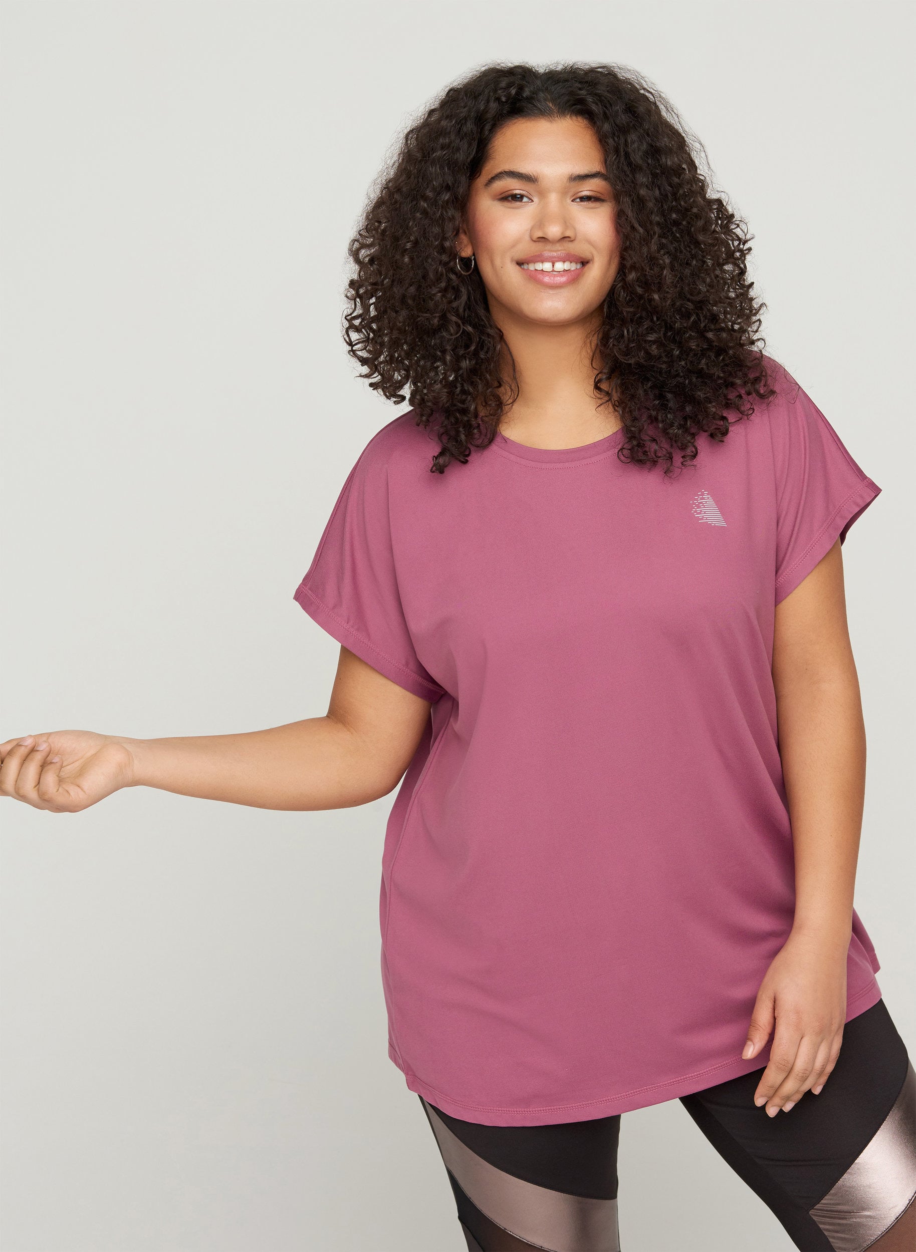 T-shirt - Red - Sz. 42-60 - Zizzifashion
