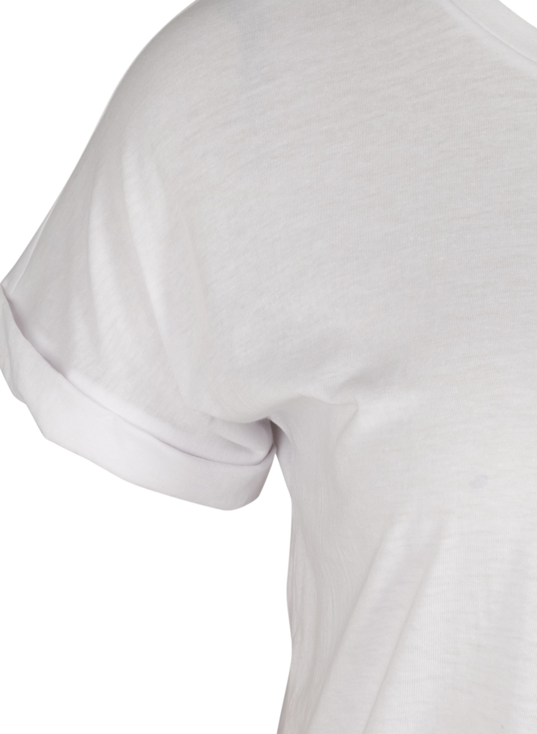Cotton mix t-shirt - White - Sz. 42-60 