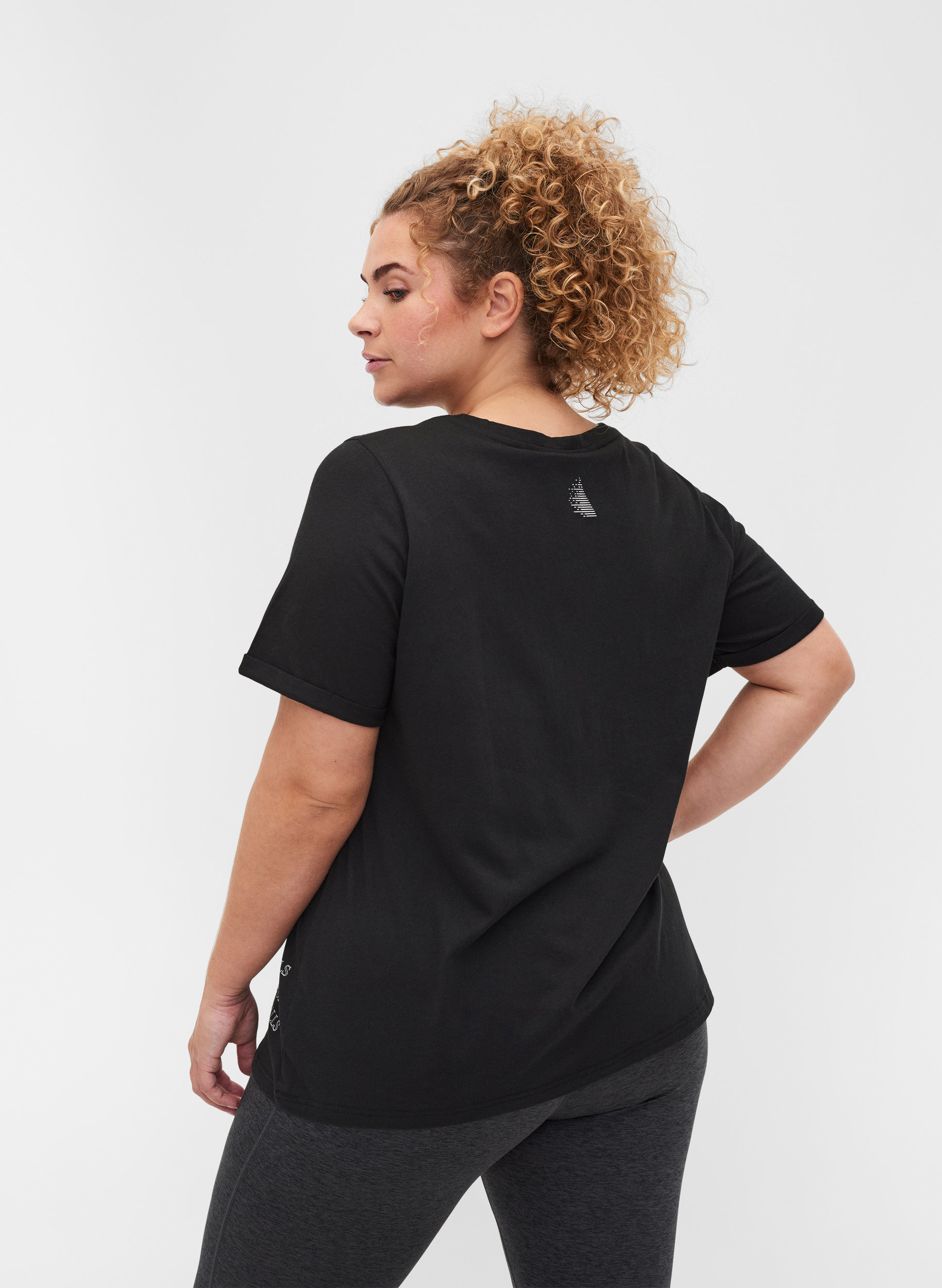 Cotton sports t-shirt with text and 