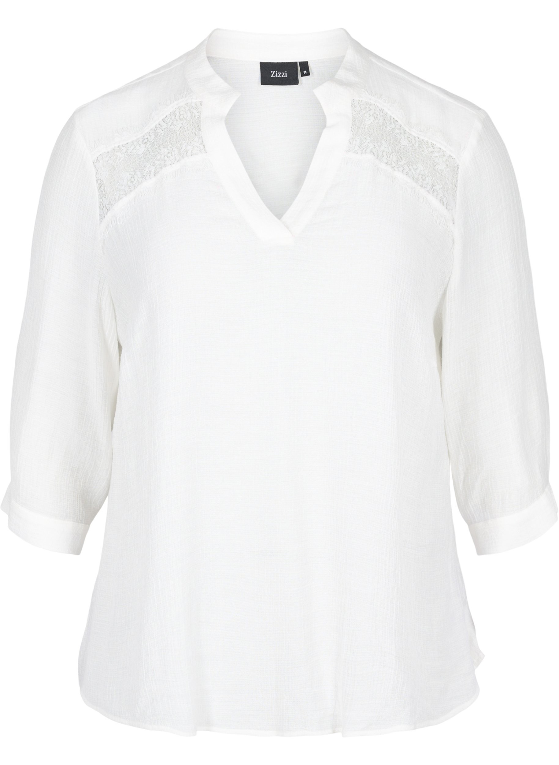 Viscose blouse with 3/4 sleeves and 