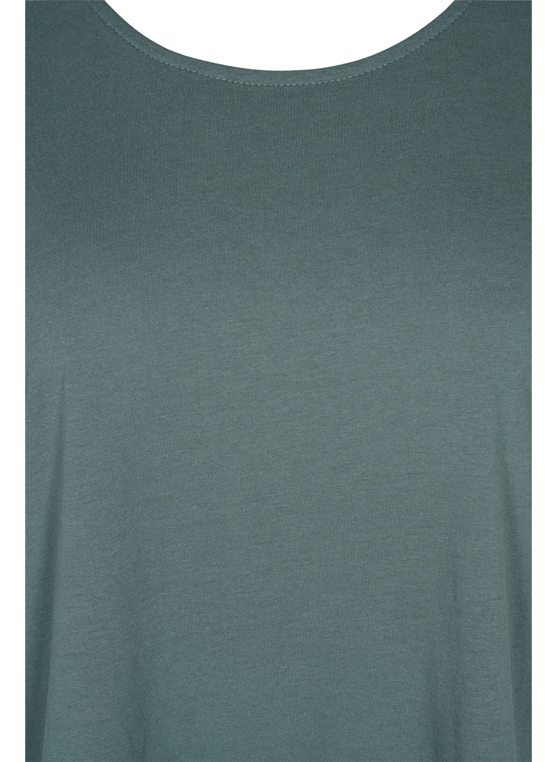 Cotton mix t-shirt, Balsam Green, Packshot image number 2
