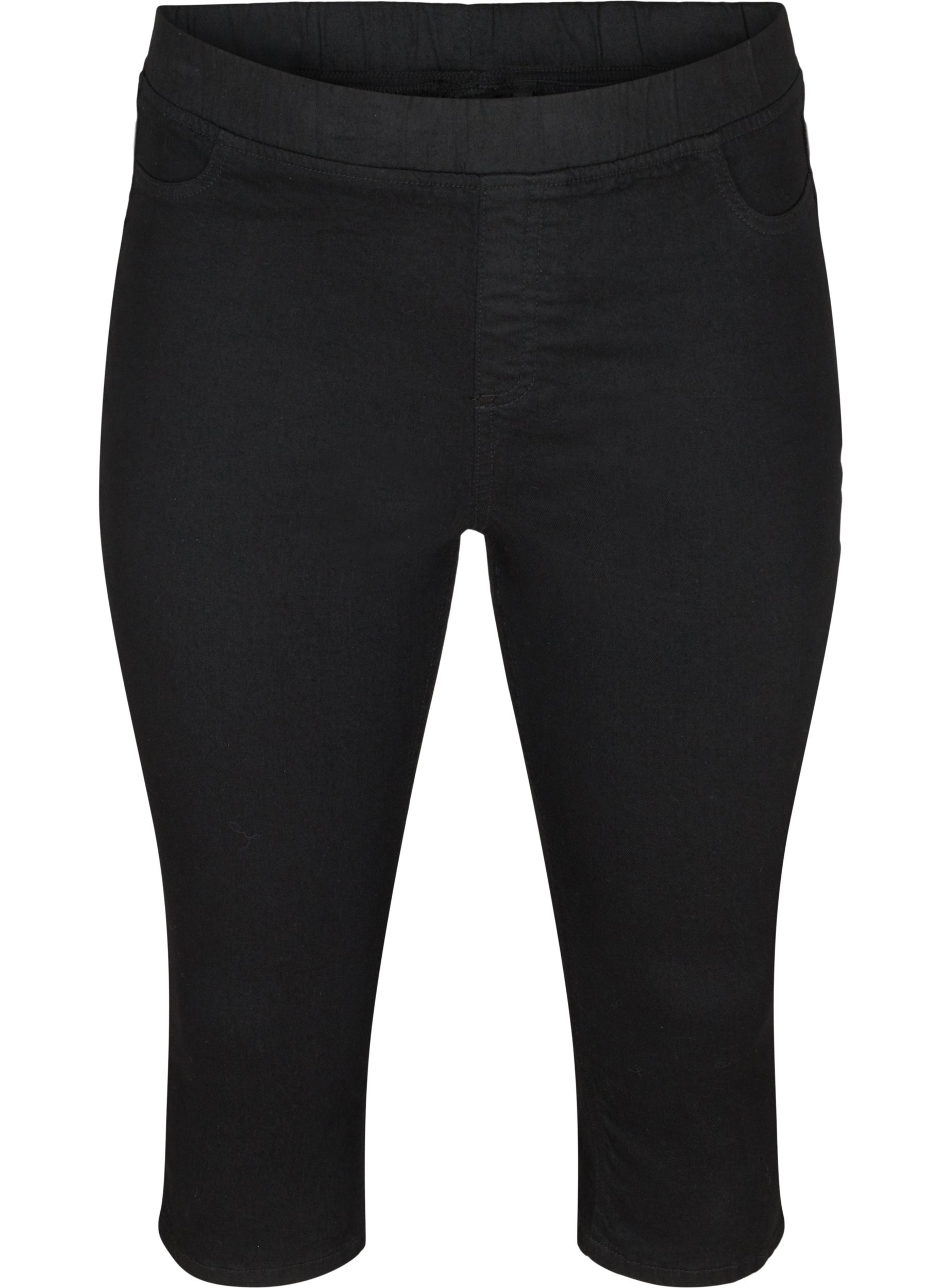 Cotton blend capris - Black - Sz. 42-60 
