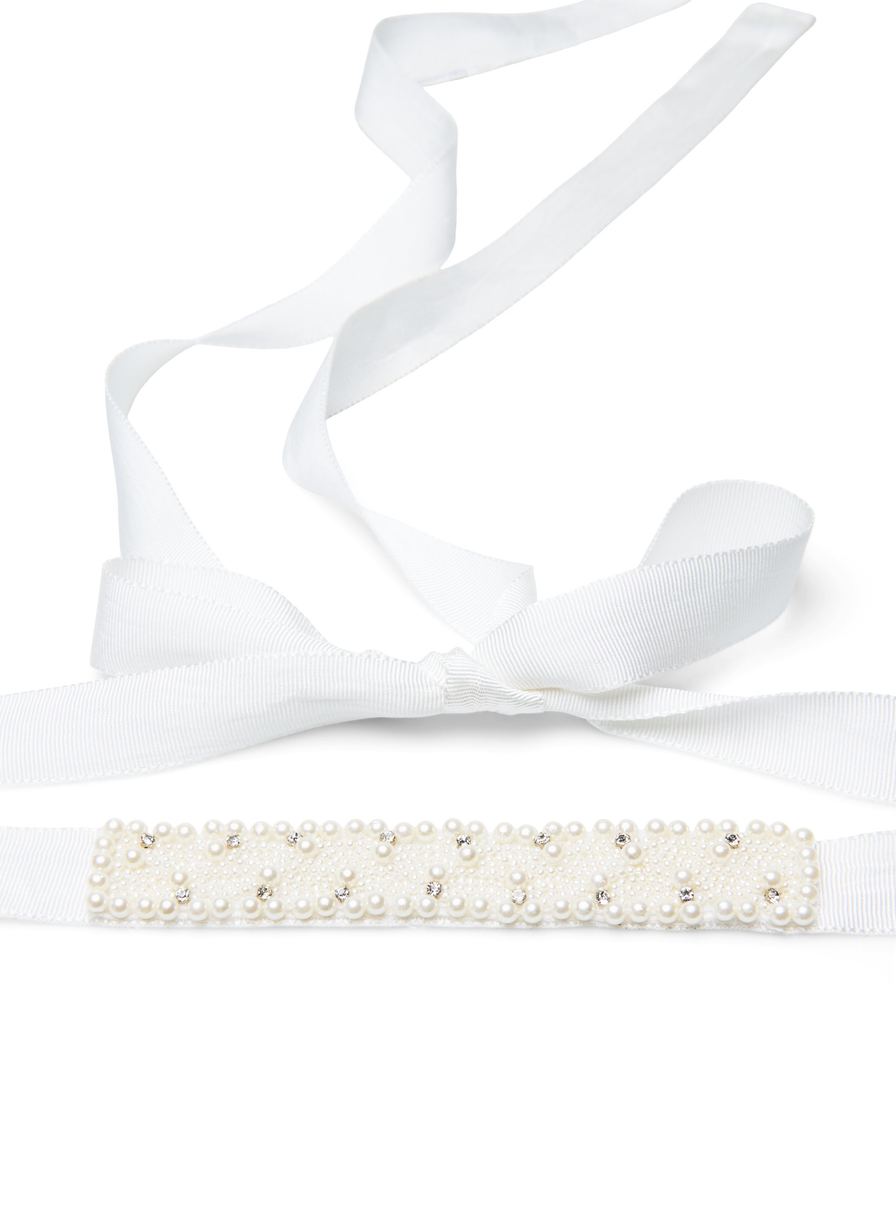Beaded bridal belt, Star White, Packshot image number 1